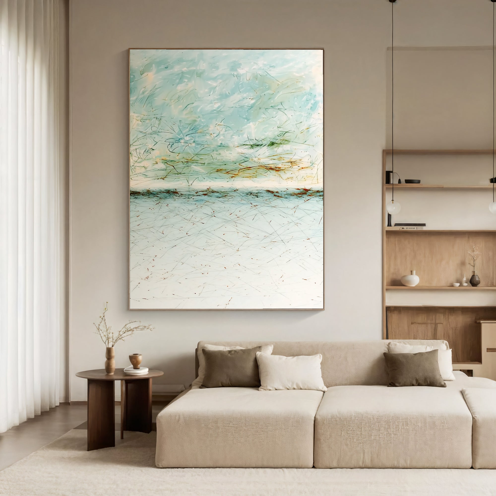 Textured Airy Waterscape | Soft Hues