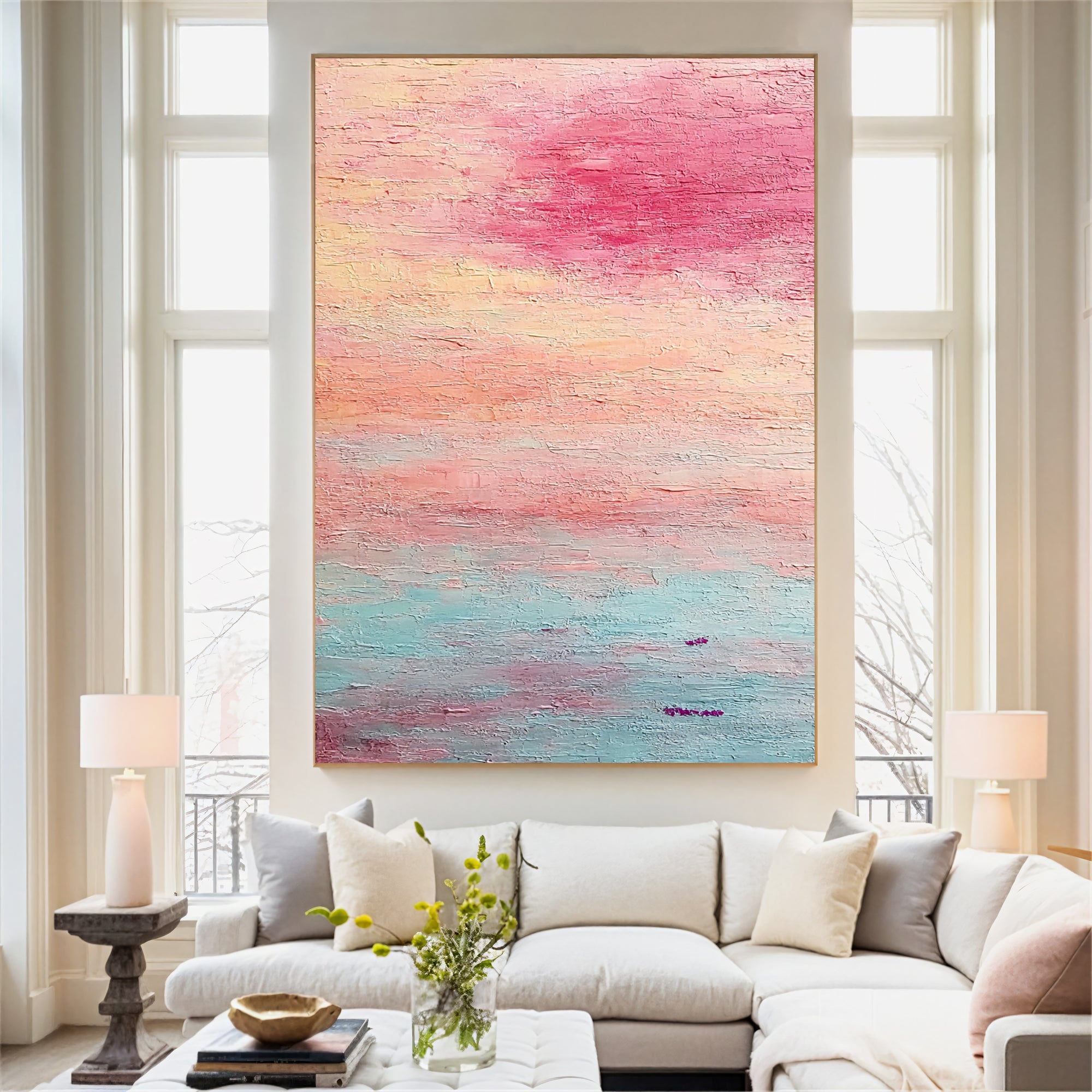 Textured Blush Glow | Sunset Hues