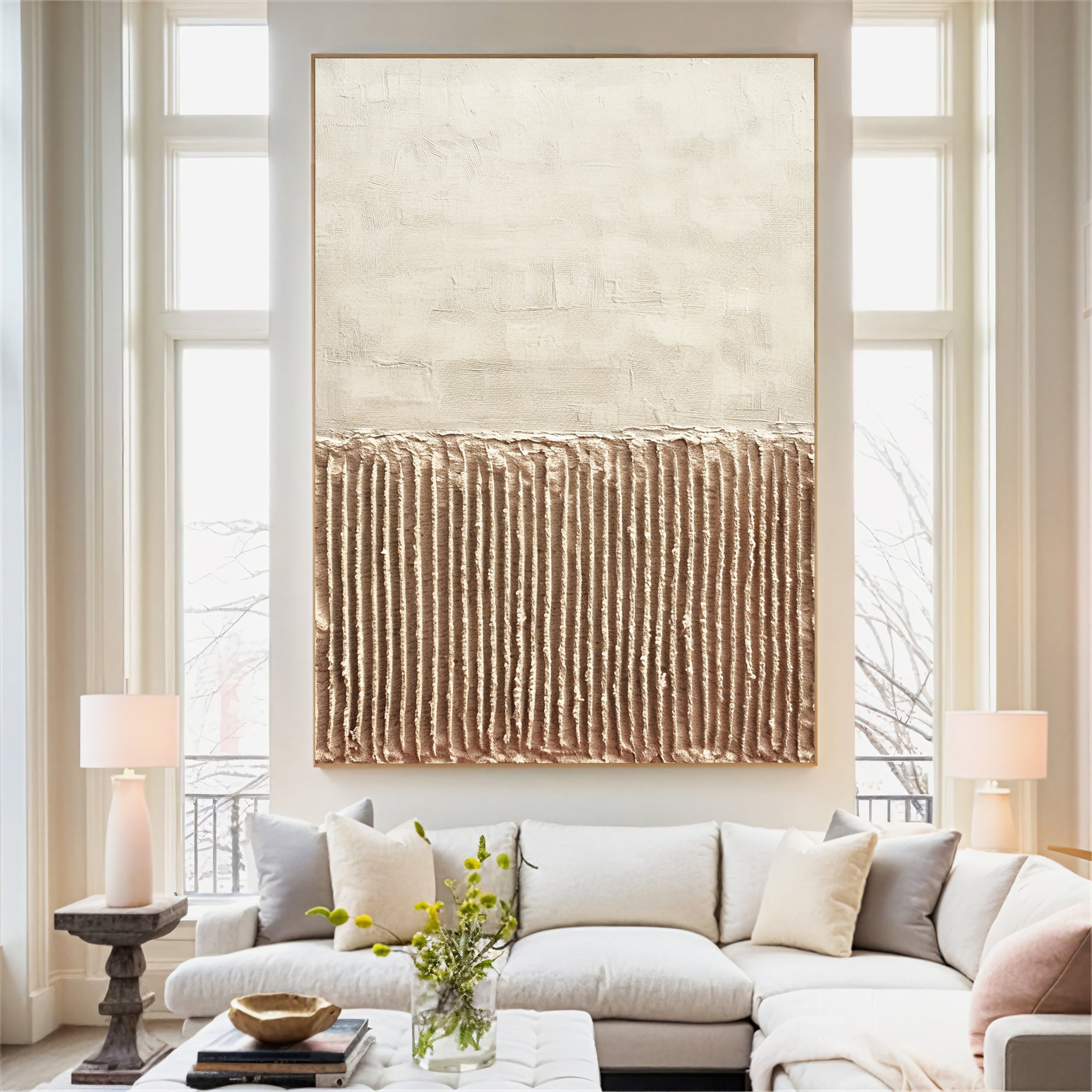 Textured Gold Elegance | Beige Accents