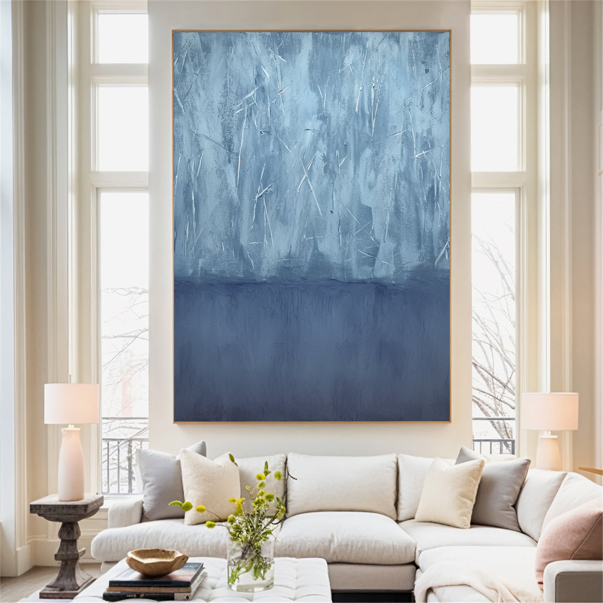 Textured Blue Calmness | Sky Hues