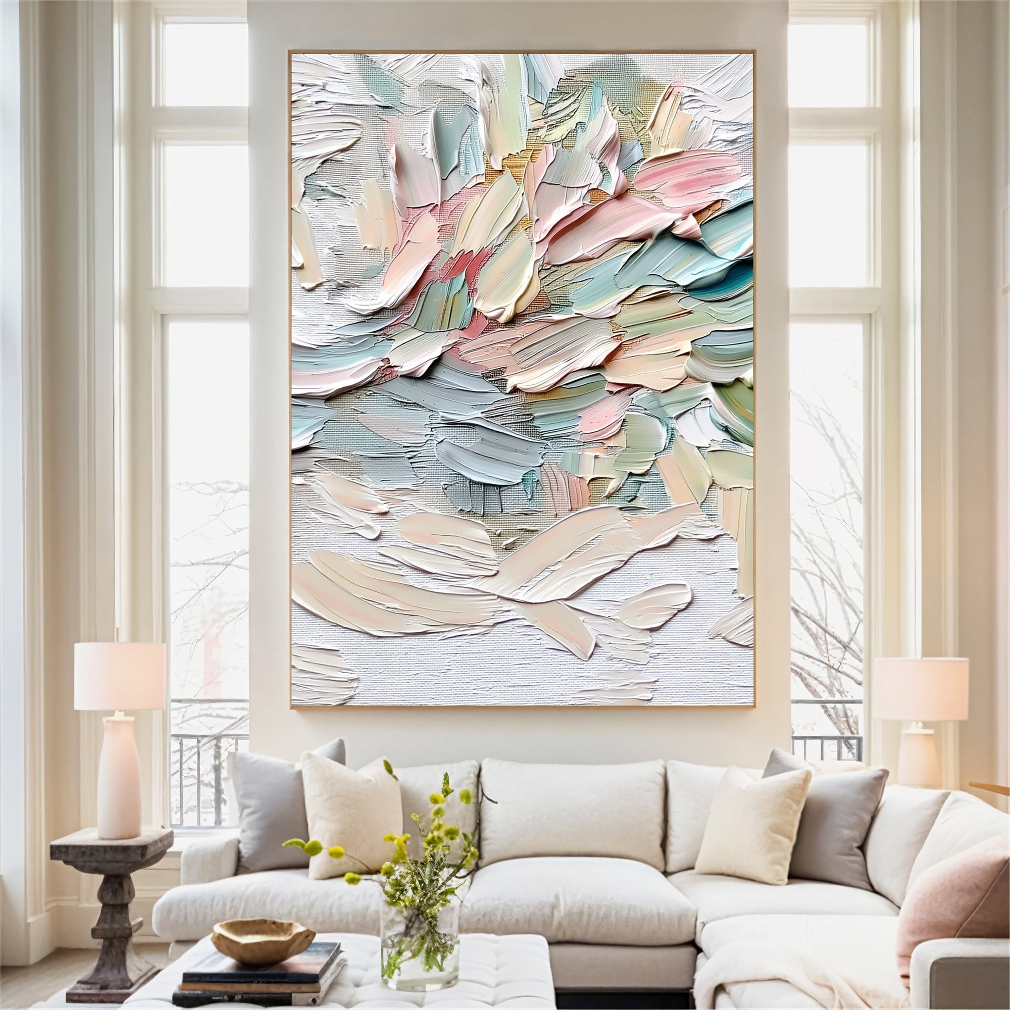 Textured Pastel Swirls | Gentle Hues