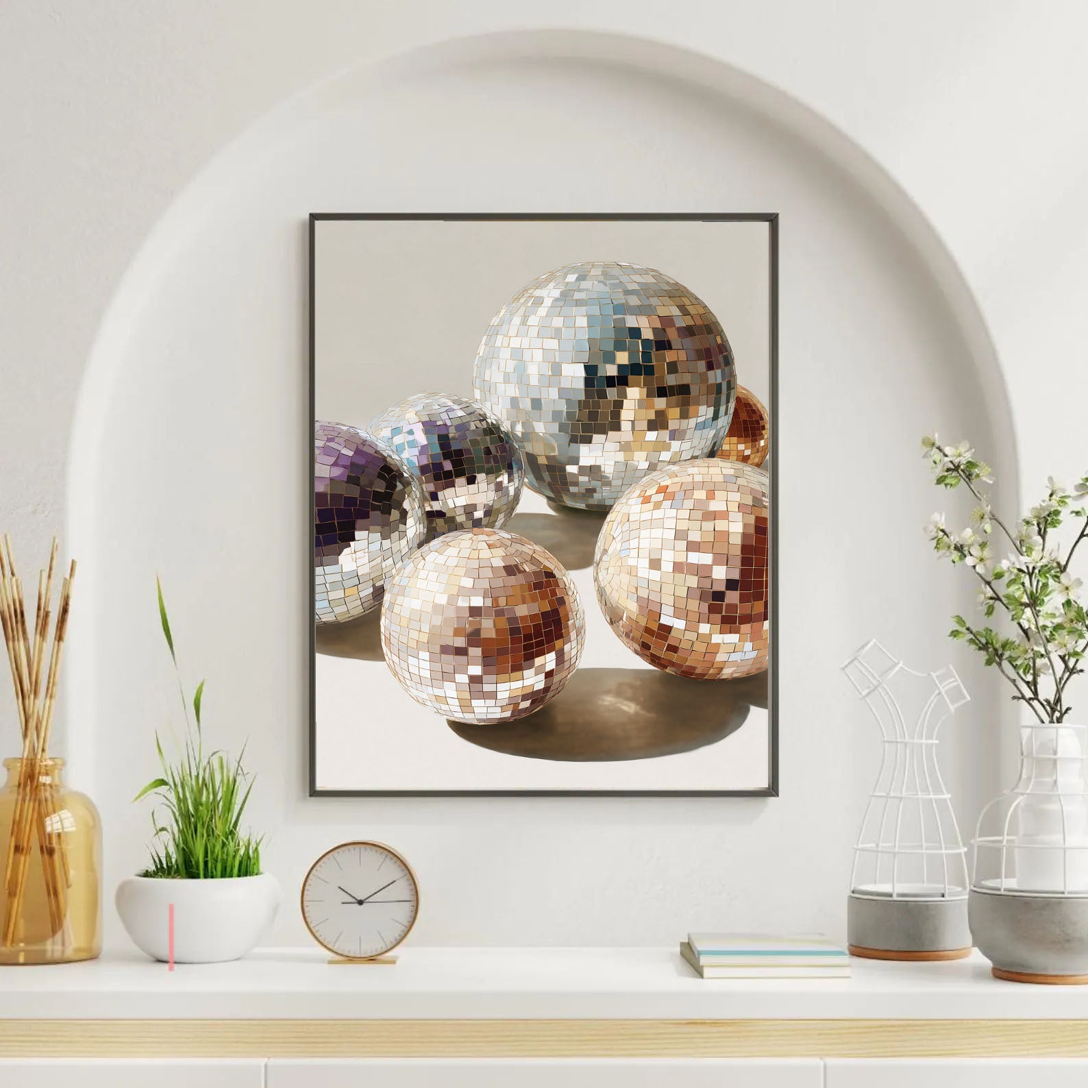 Disco Balls Abstract Art | Retro Glamour