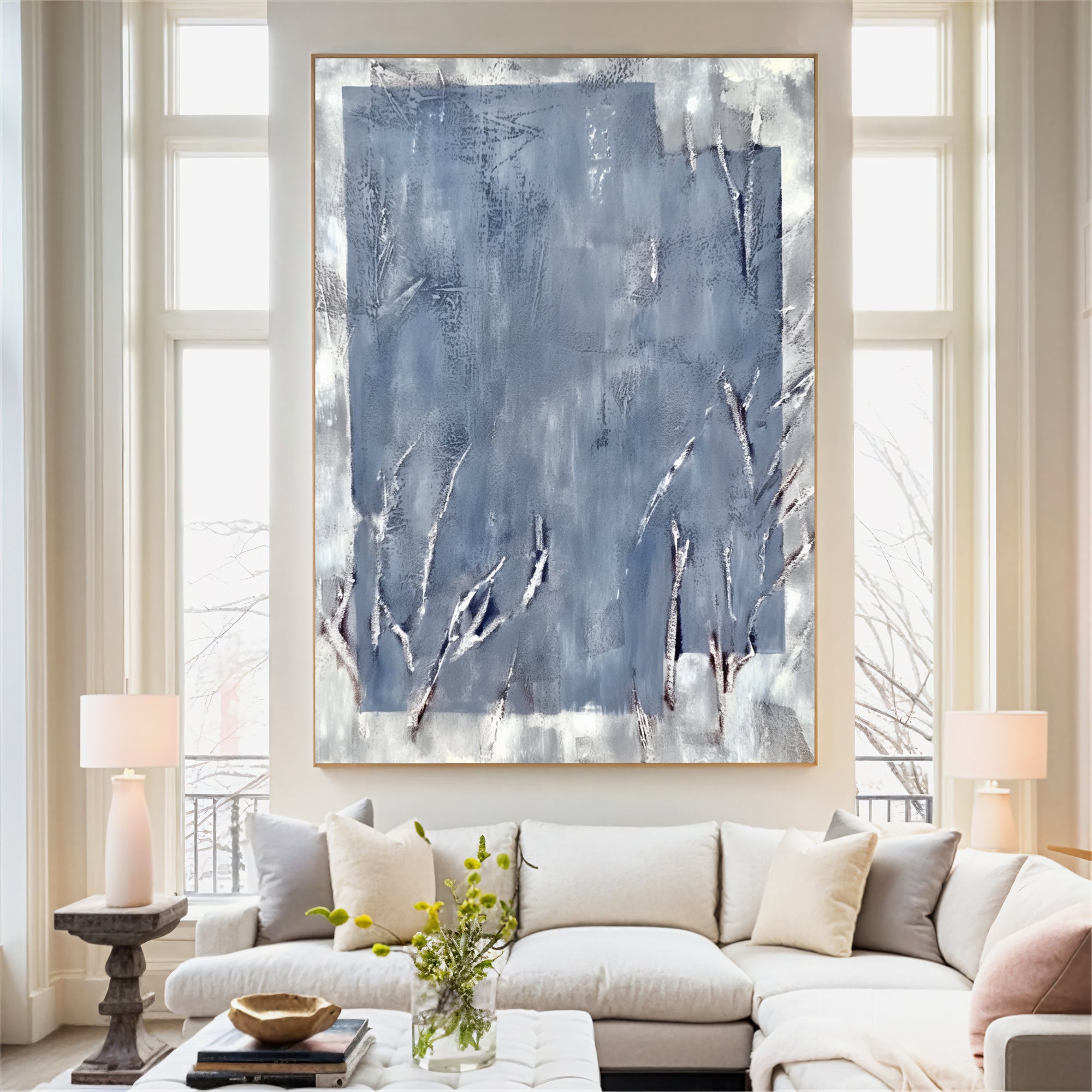 Textured Blue Frost | Silver Hues