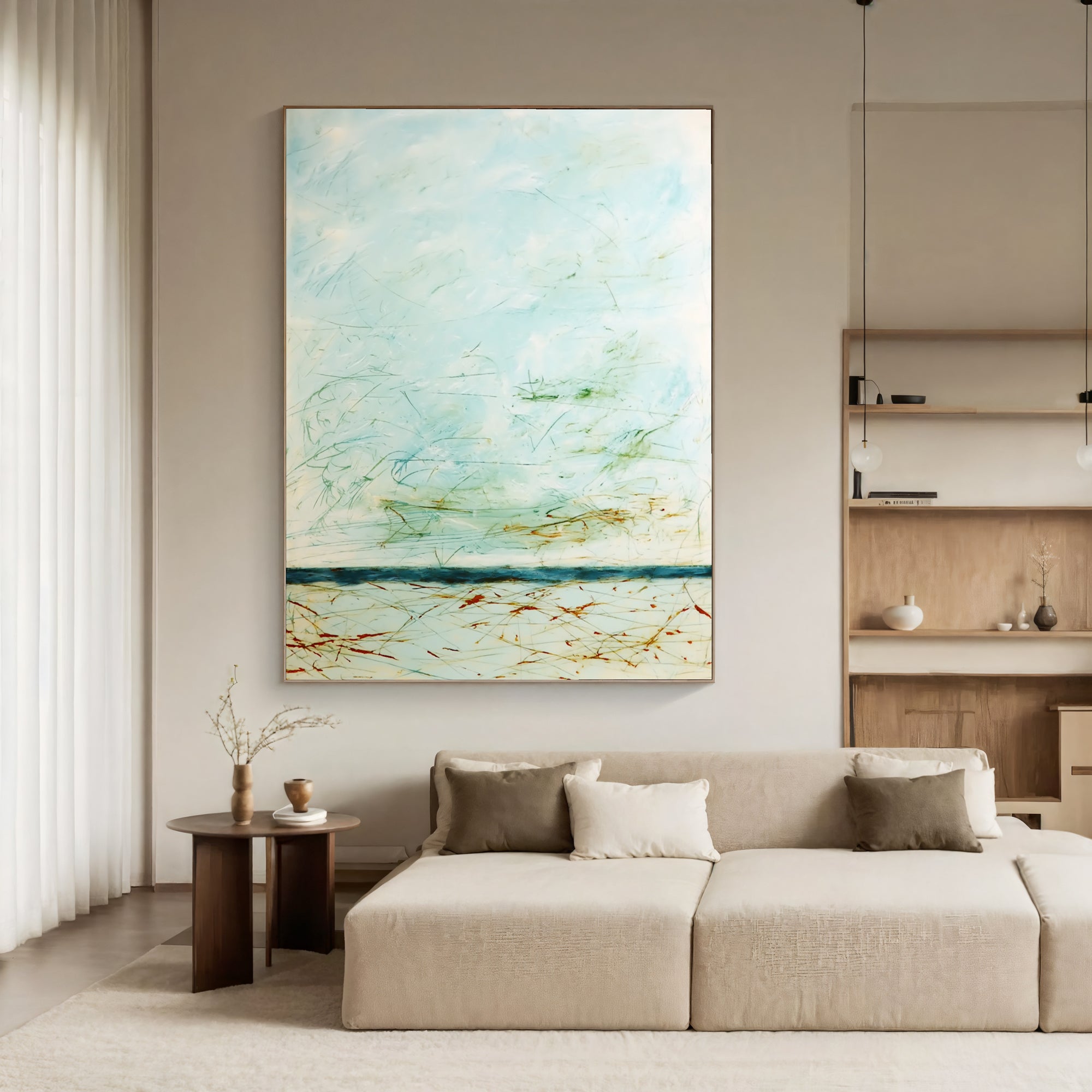 Textured Airy Landscape | Soft Hues