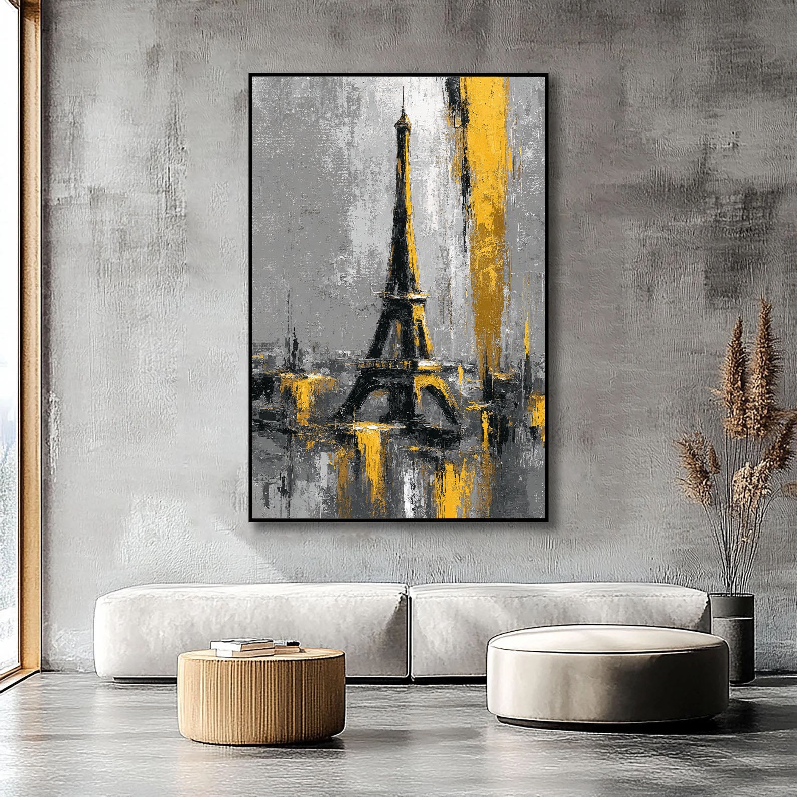 Paris Tower Abstract Art | Glamorous Depth