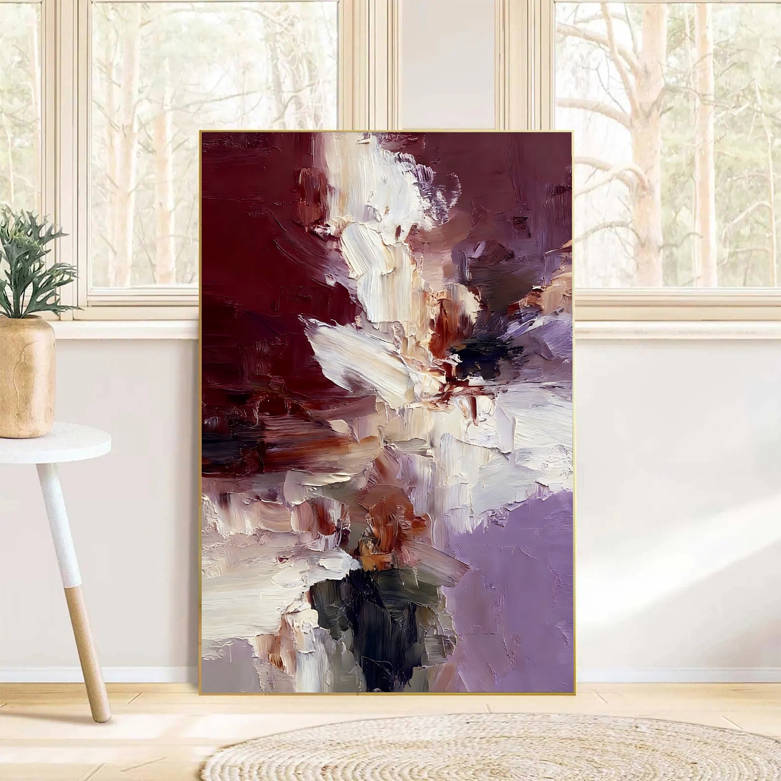 Textured Floral Velvet | Burgundy Bloom