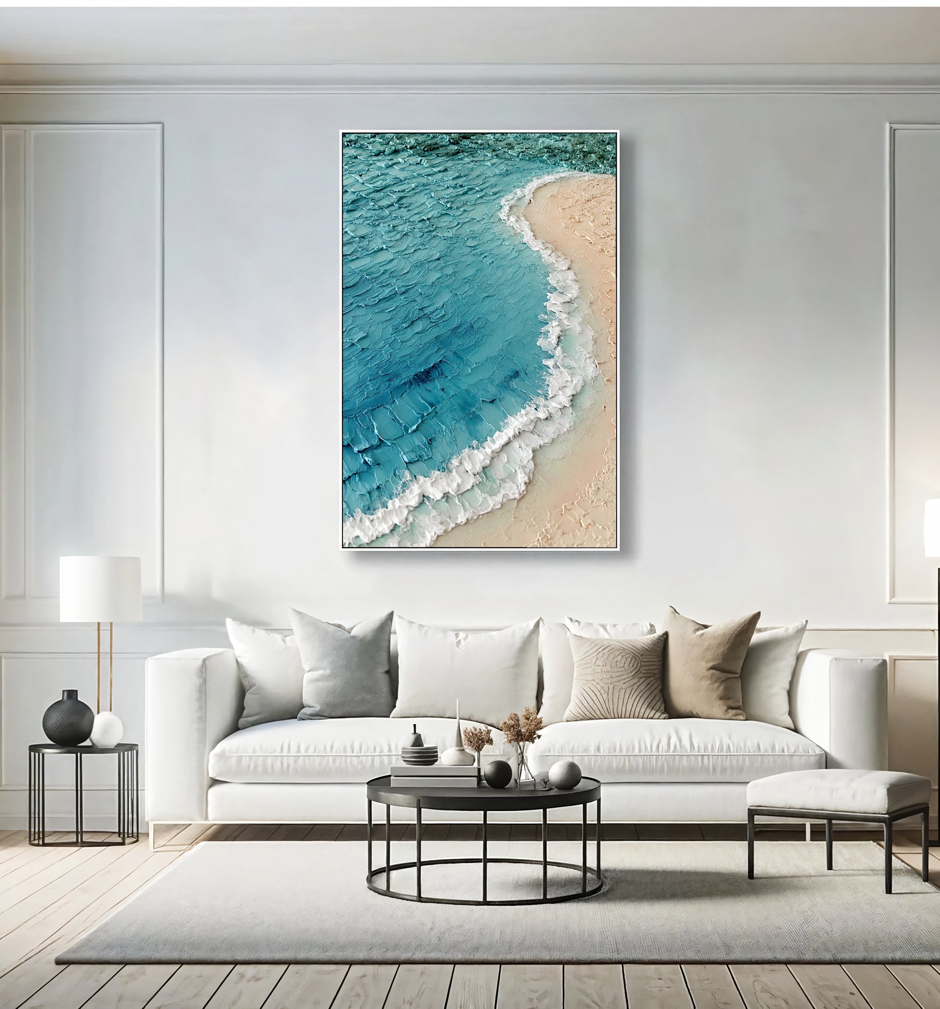 Strukturierte Küstenwelle | Sandiger Strand