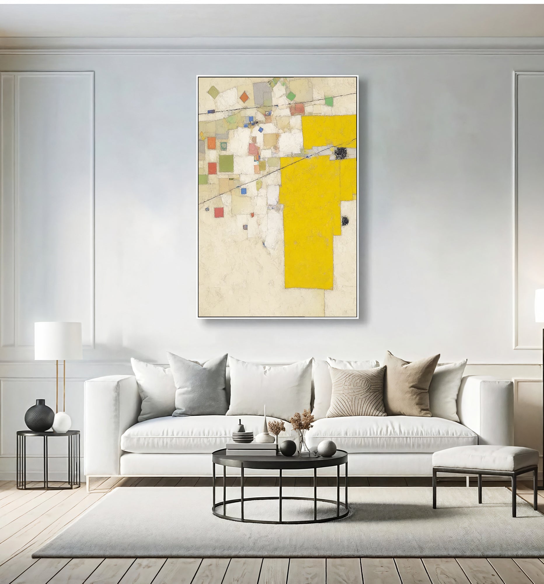 Textured Geometric Radiance | Sunlit Yellow