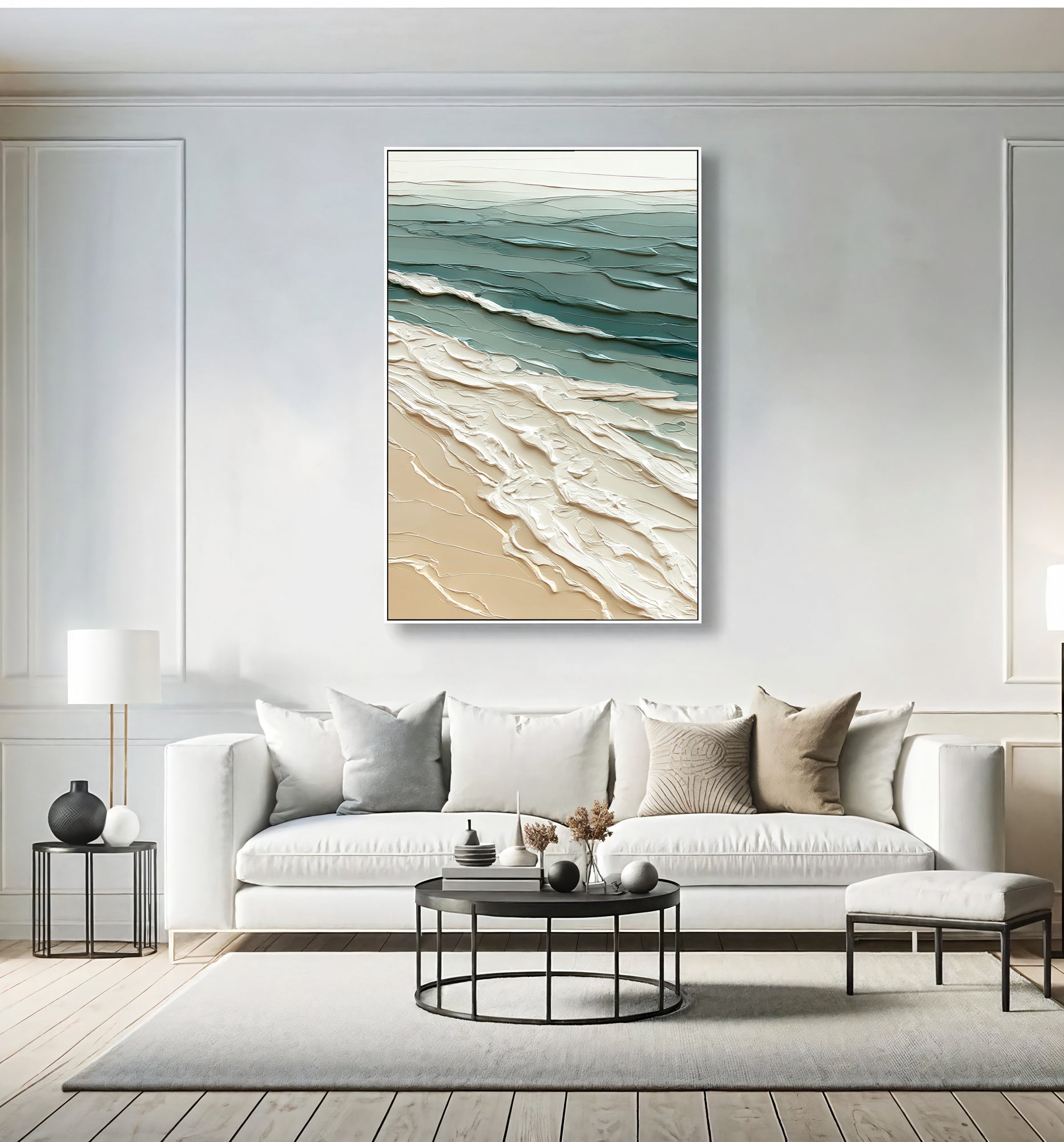 Strukturierte Küstenwellen | Sandiger Schaum