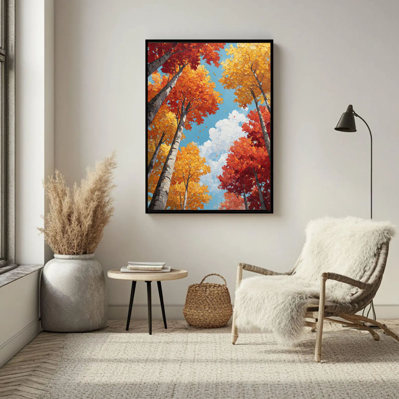 Textured Autumn Forest | Vibrant Depth