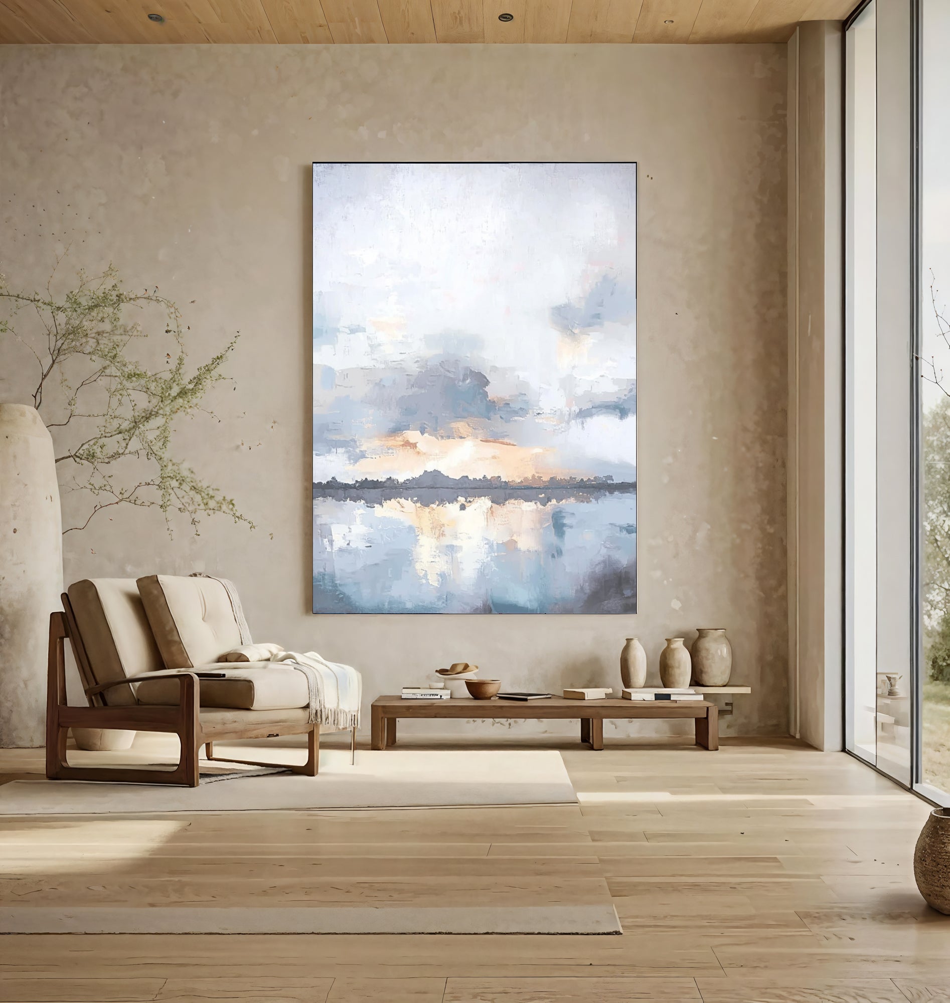 Textured Misty Horizon | Soft Reflections