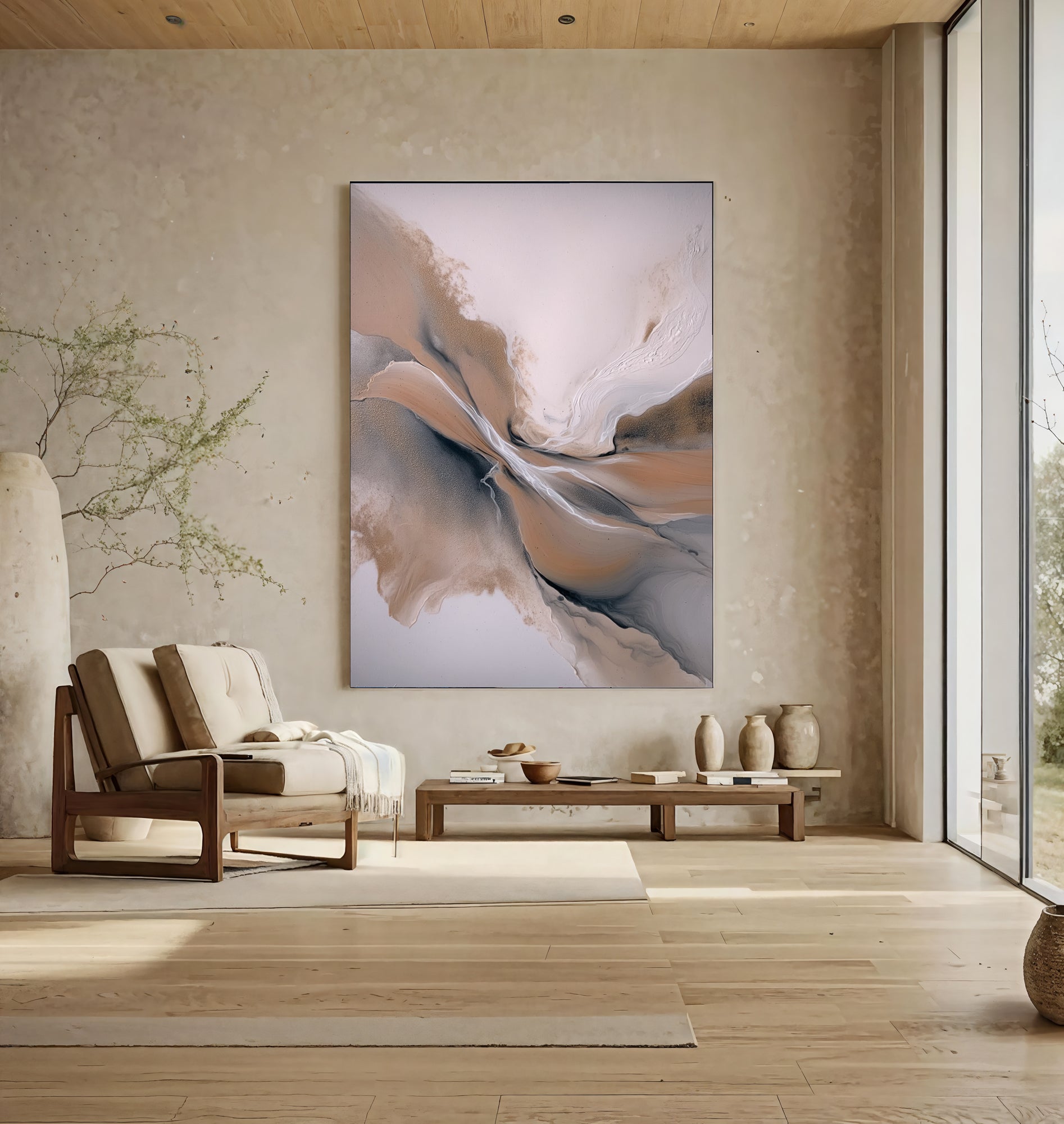 Textured Ethereal Swirls | Blush Hues