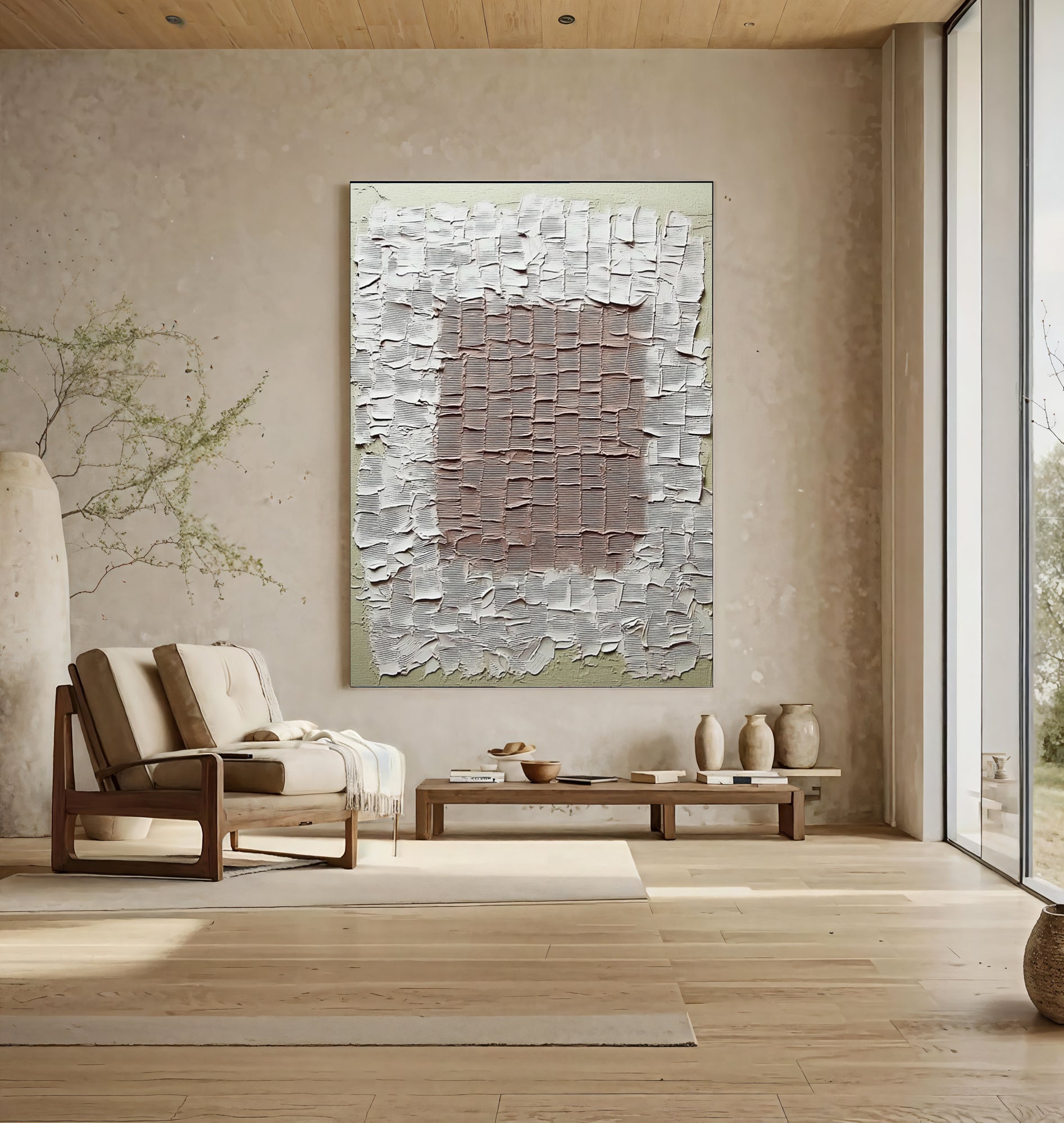 Textured Tactile Grid | Neutral Hues