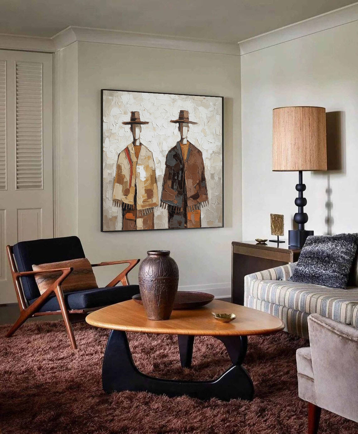 Textured Cloaked Duet | Earth Hues