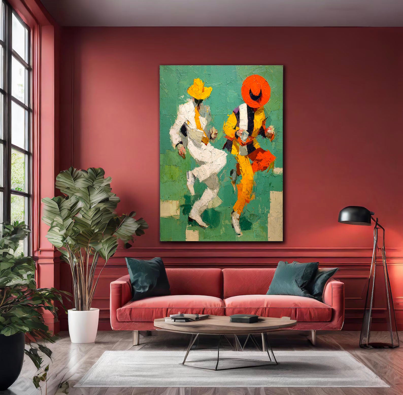 Dancing Cowboys Art | Textured Energy