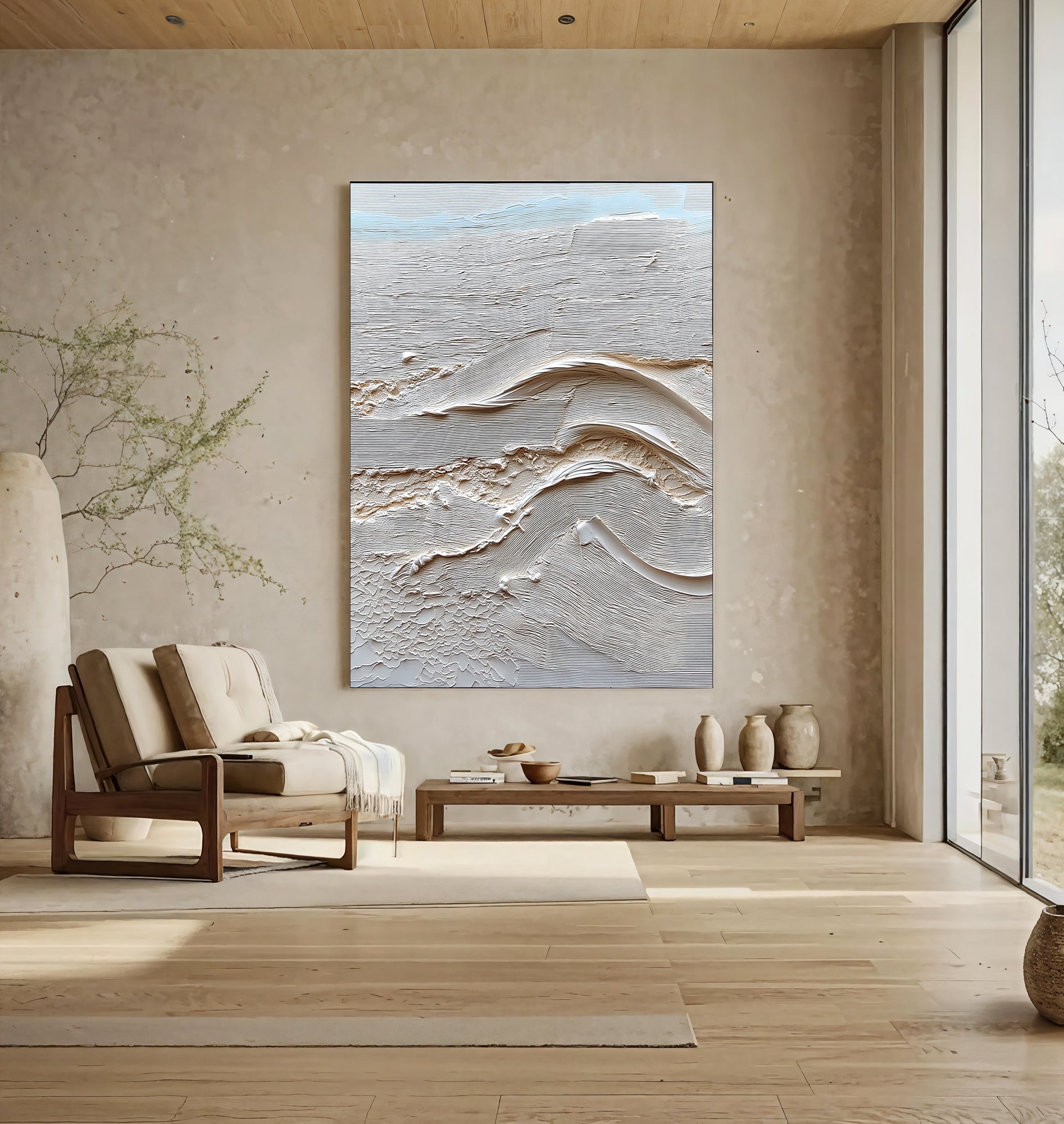 Textured Coastal Opulence | Neutral Wave