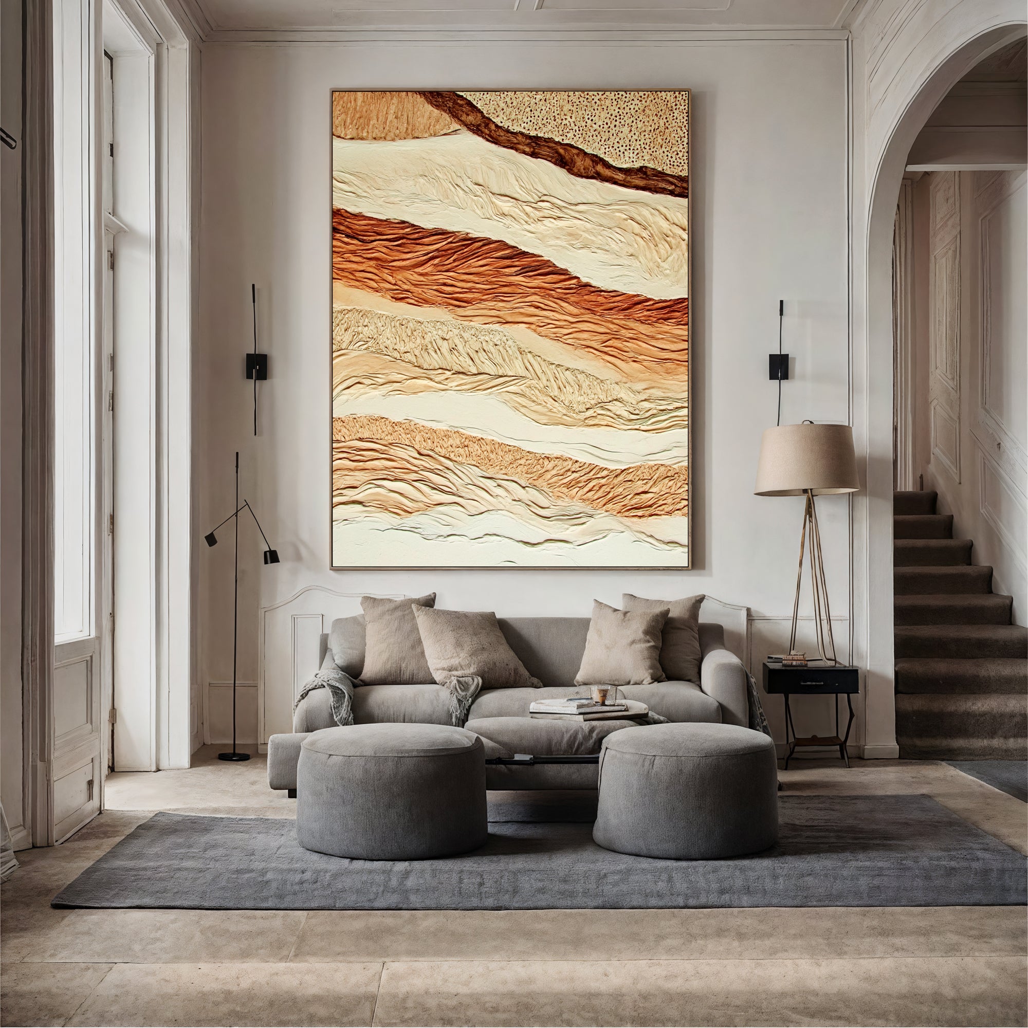 Textured Layered Terrain | Earthy Gradients