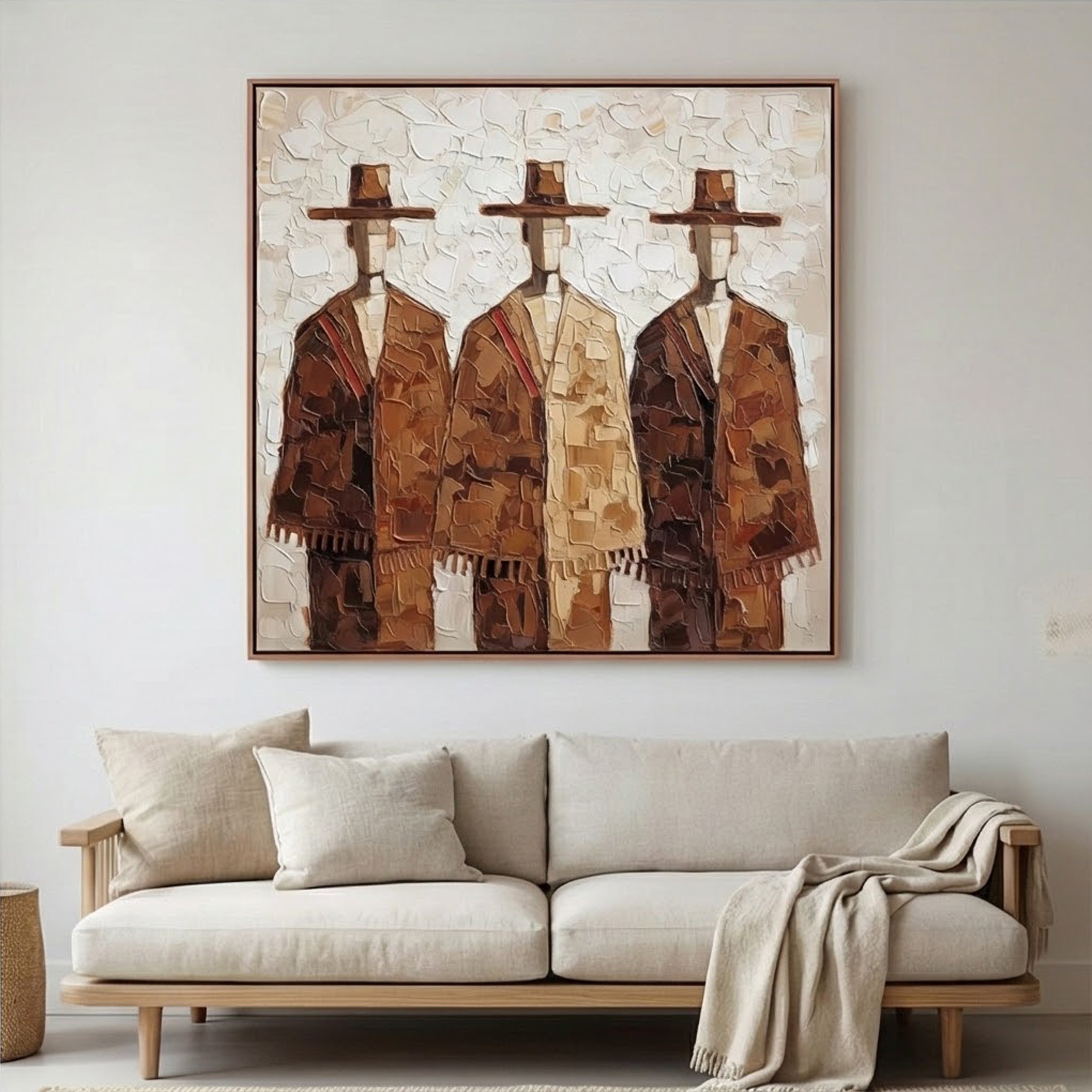 Textured Rustic Trio | Hat Silhouettes