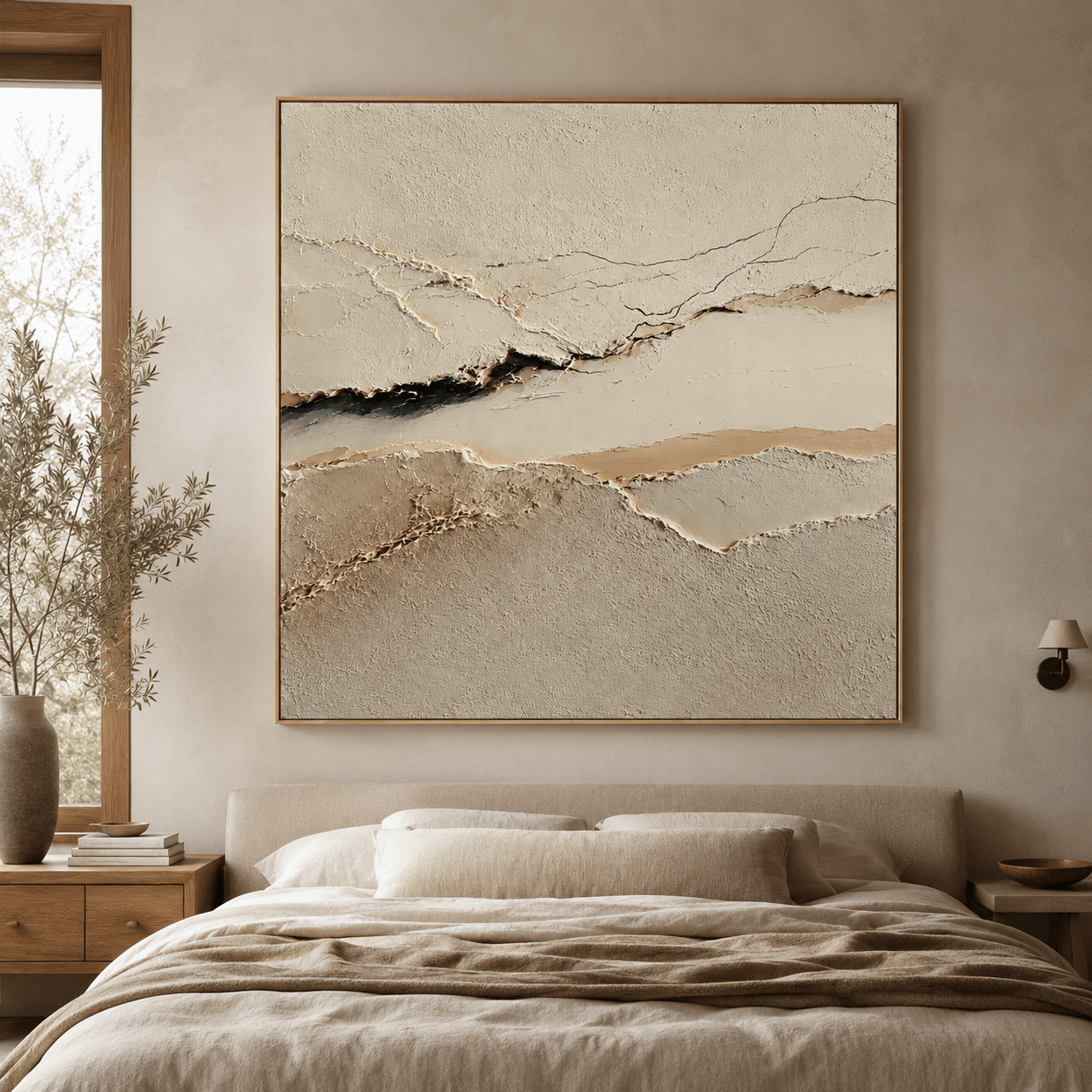 Textured Wabi Cliffscape | Neutral Tundra
