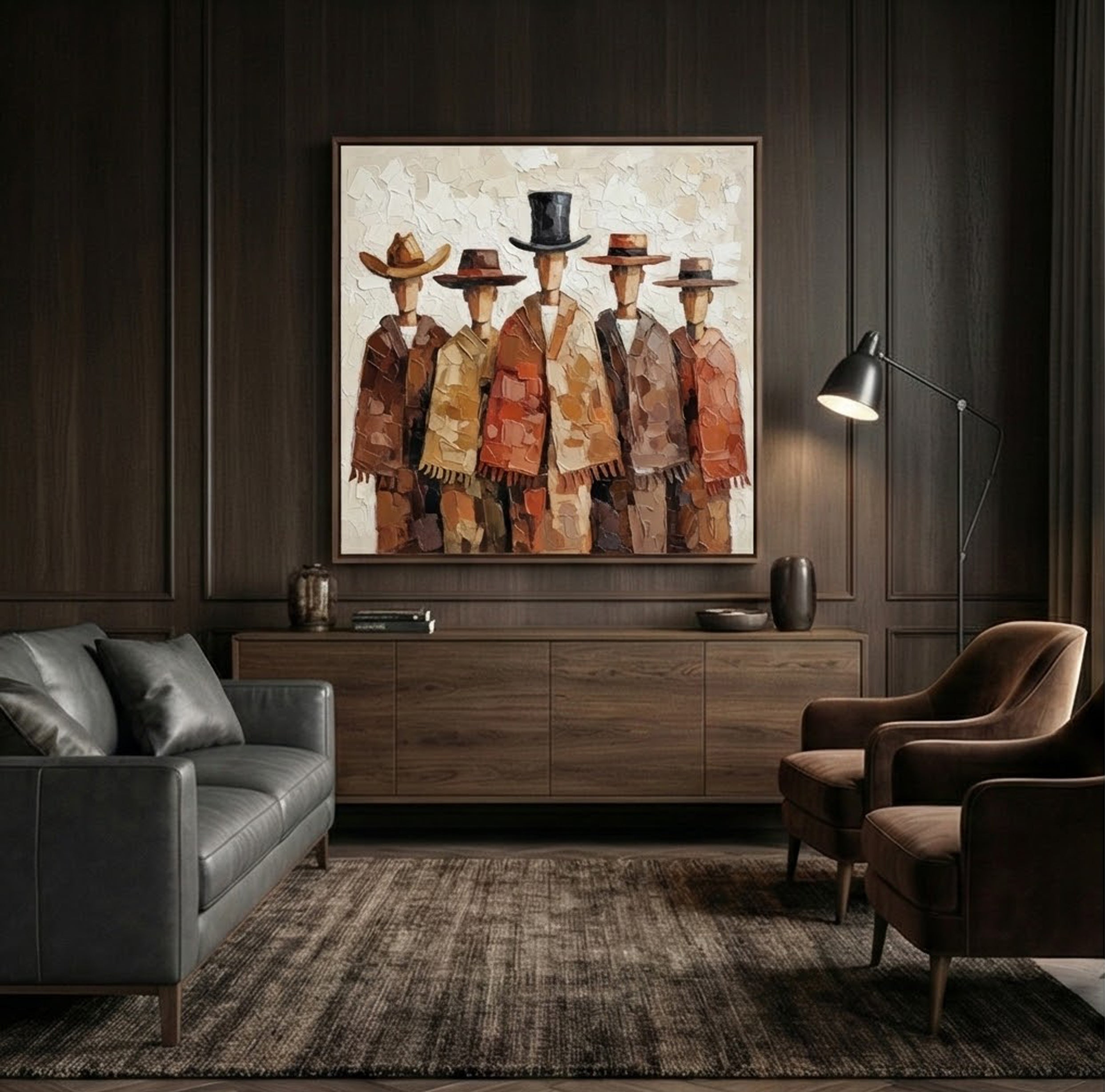 Textured Rustic Quintet | Hat Ensemble