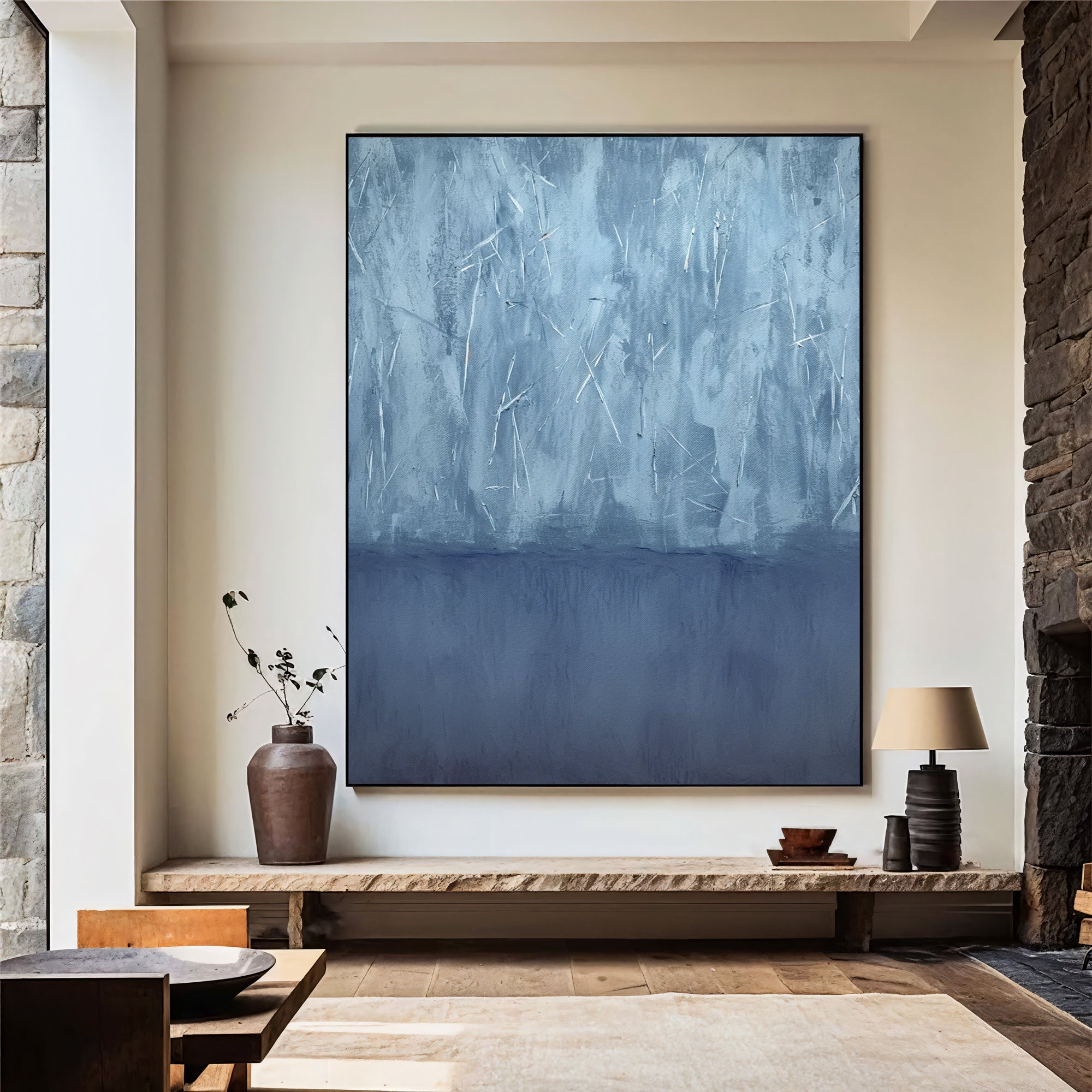 Textured Blue Calmness | Sky Hues