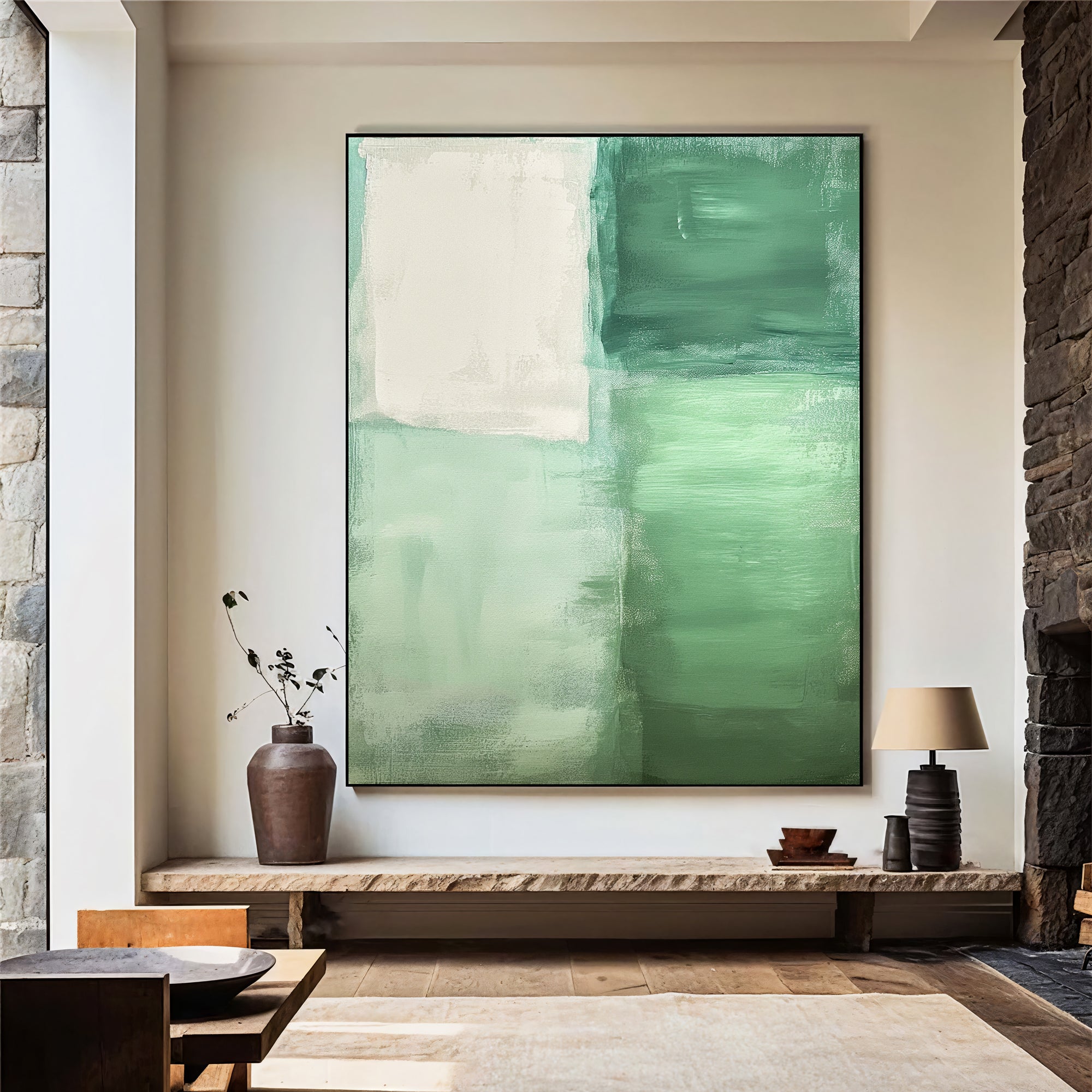 Textured Green Tranquility | Sage Tones