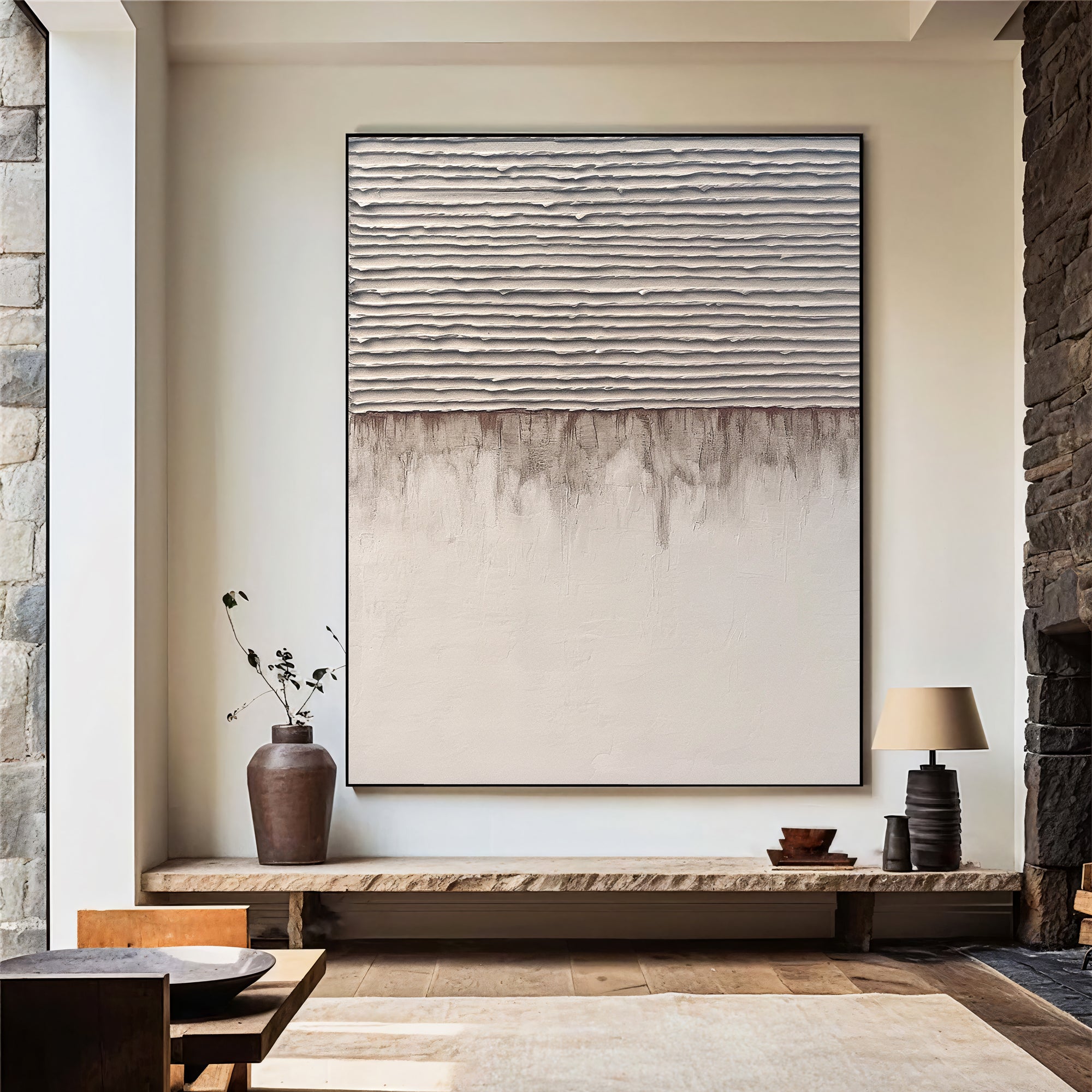 Textured Beige Depth | Taupe Hues