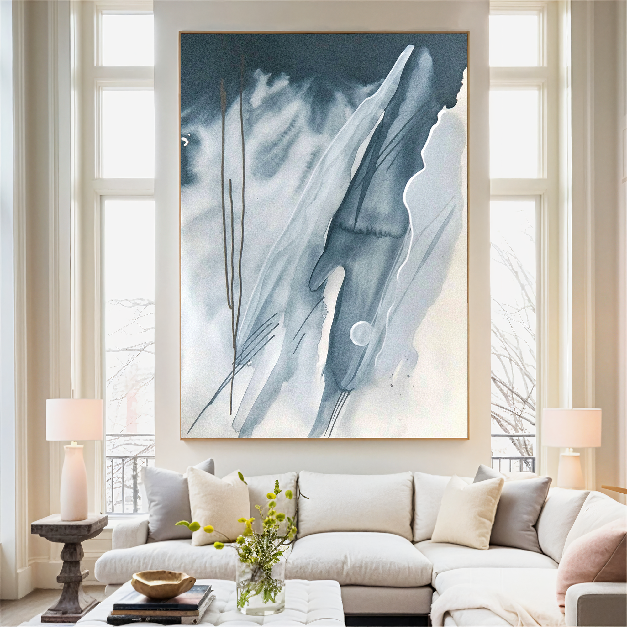 Textured Ink Serenity | Blue Grey