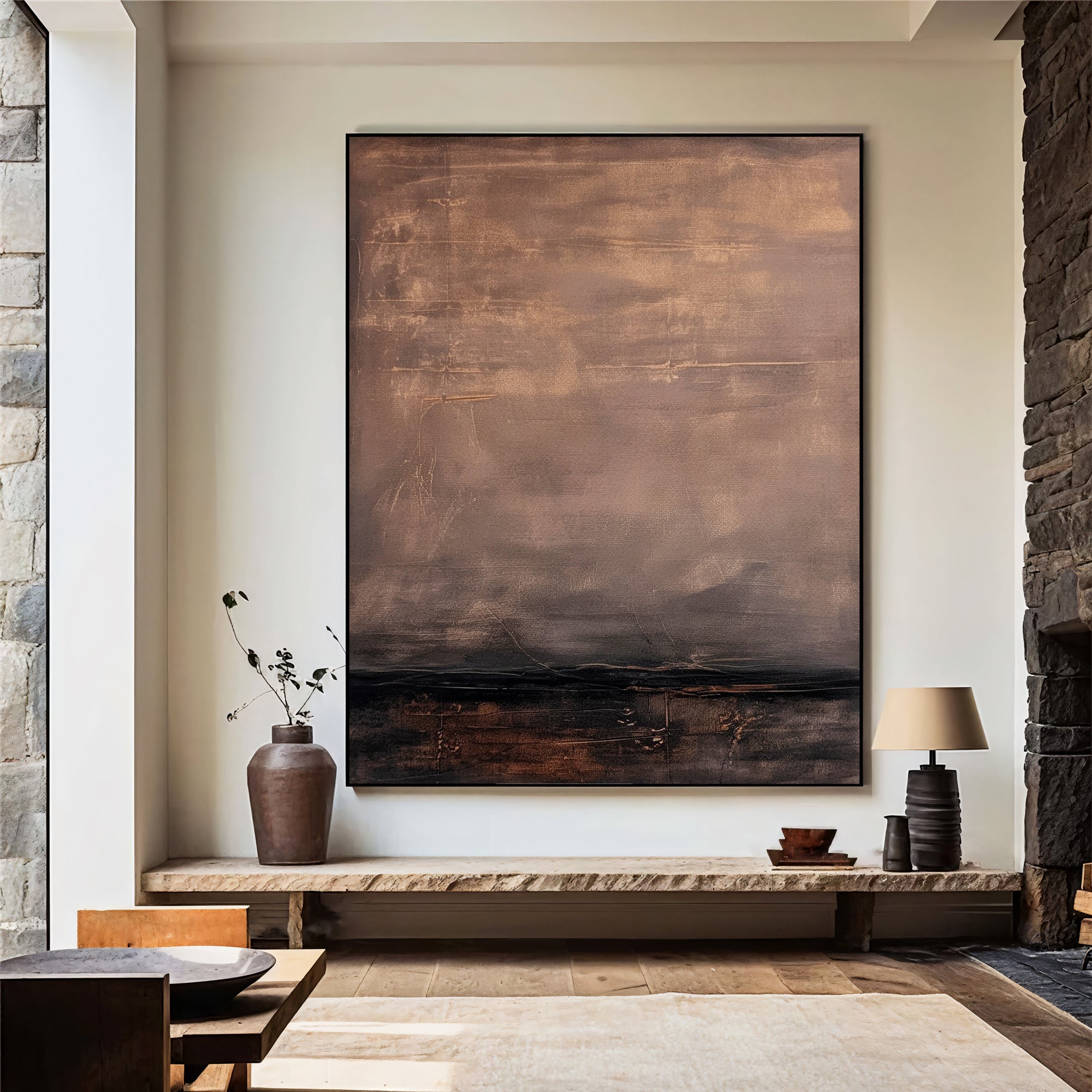 Textured Earthy Opulence | Brown Beige