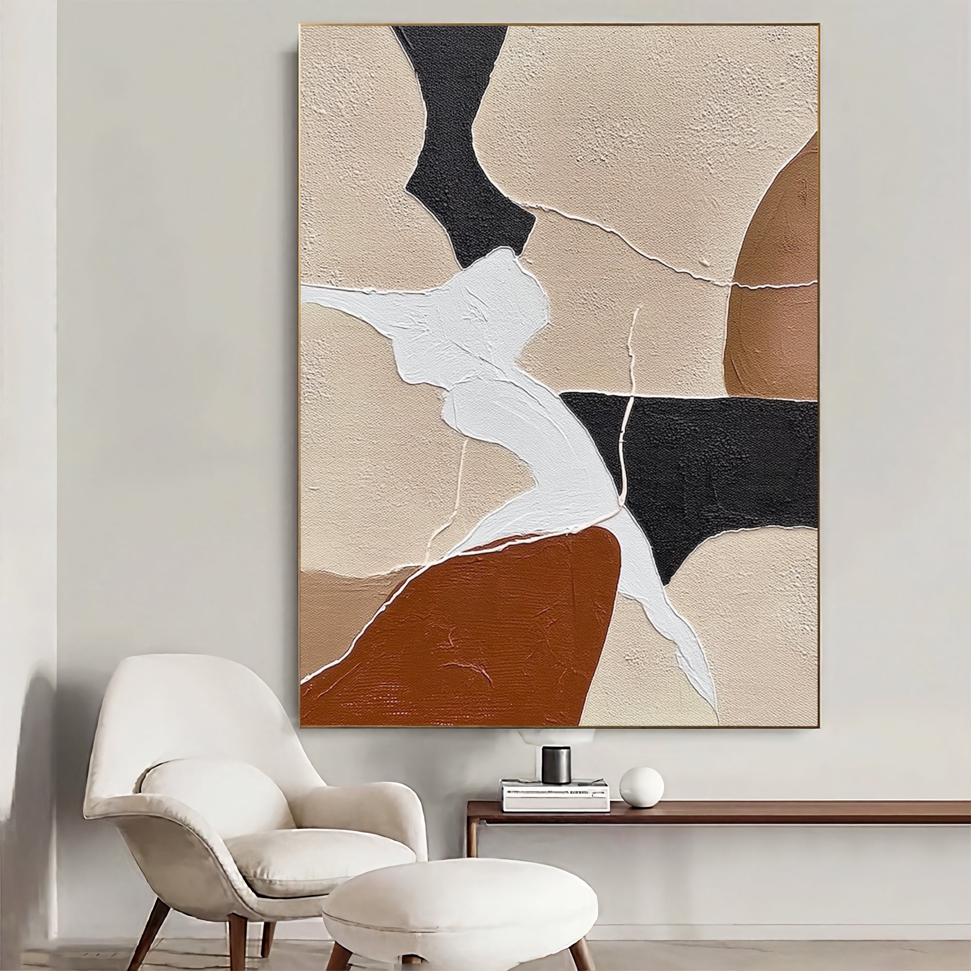 Textured Geometric Harmony | Neutral Fusion