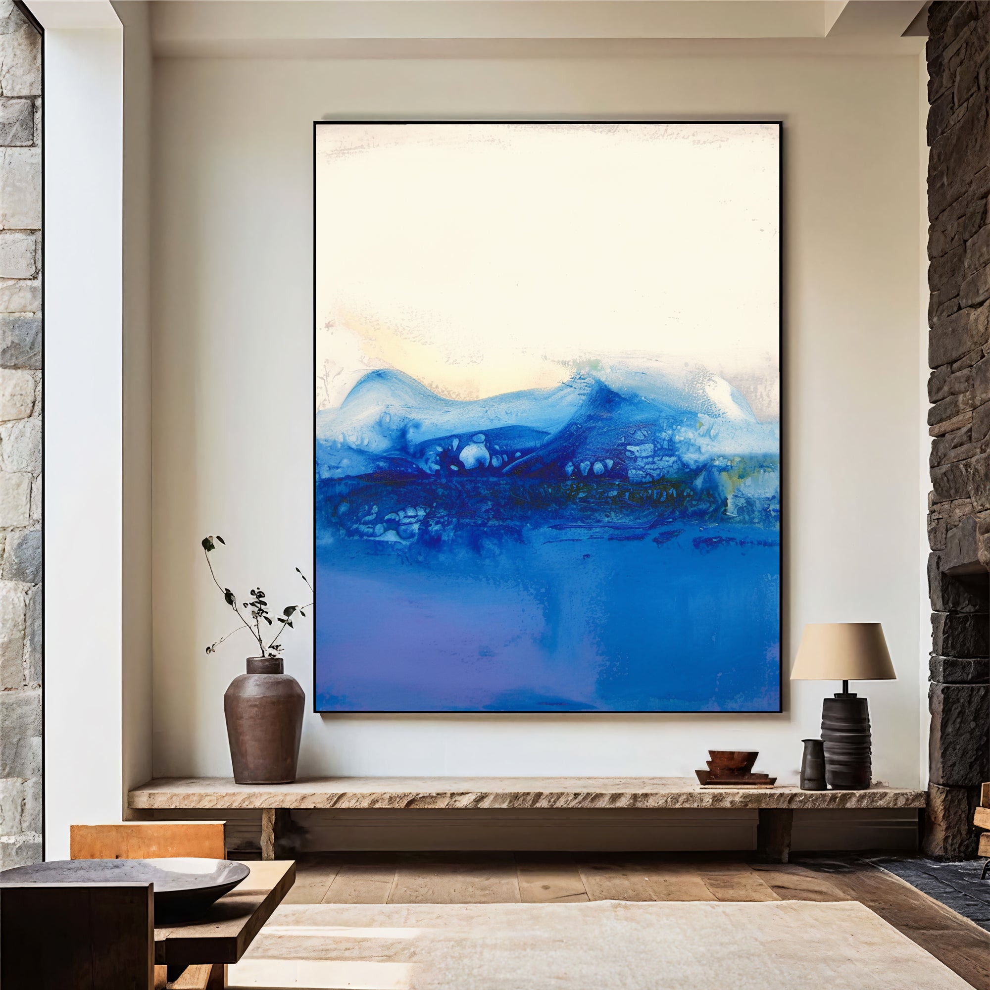 Textured Blue Tranquility | Ocean Hues