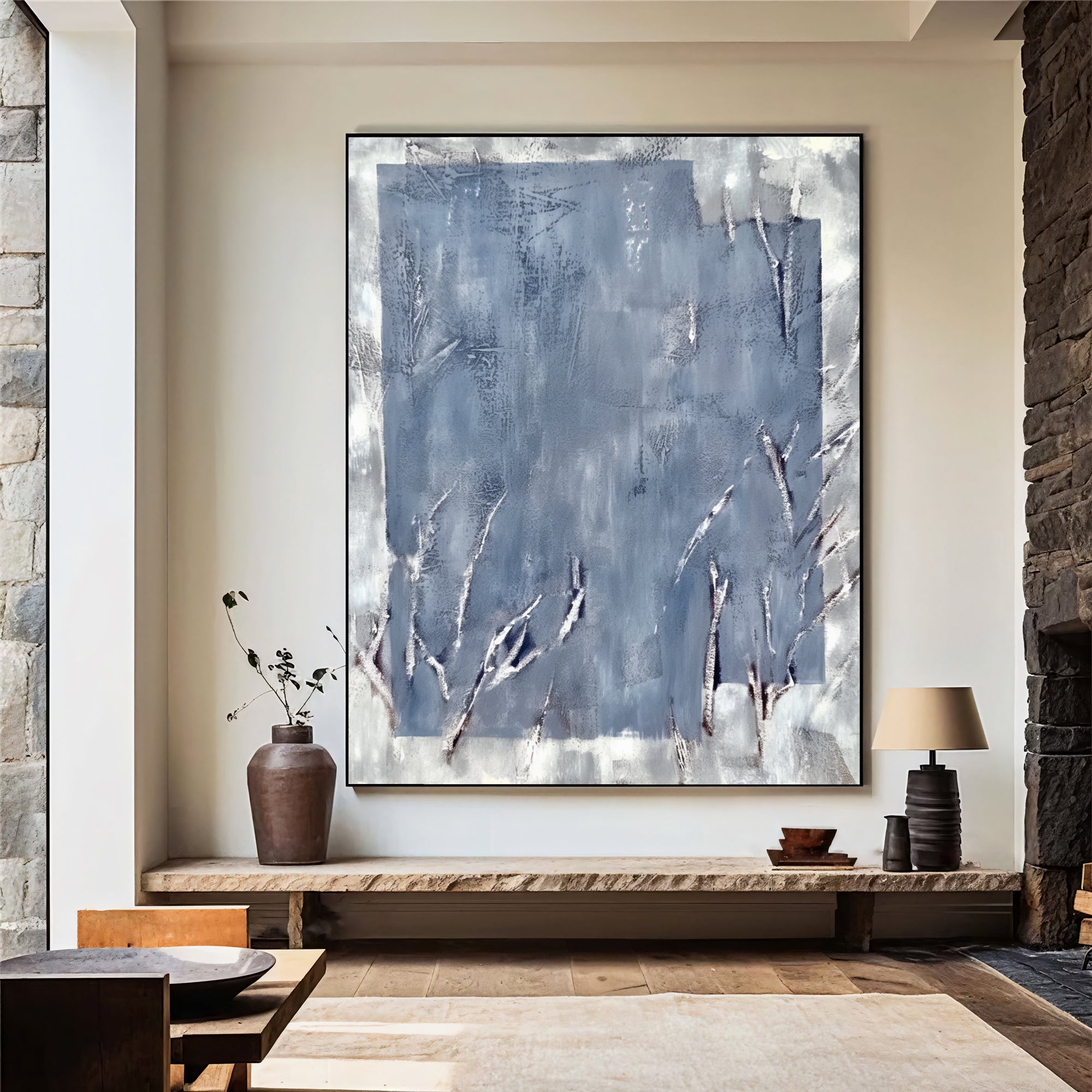 Textured Blue Frost | Silver Hues