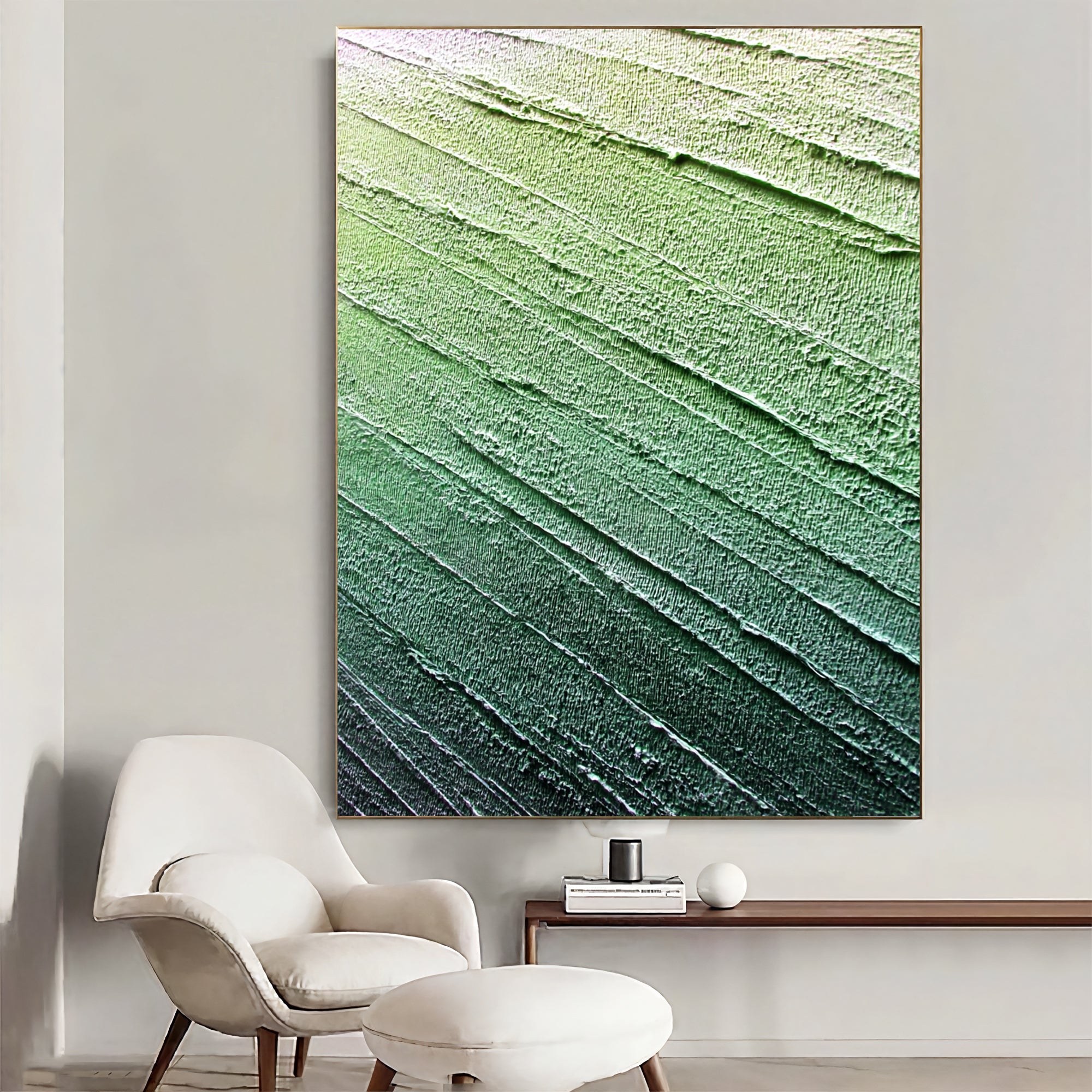 Textured Verdant Strokes | Forest Hues