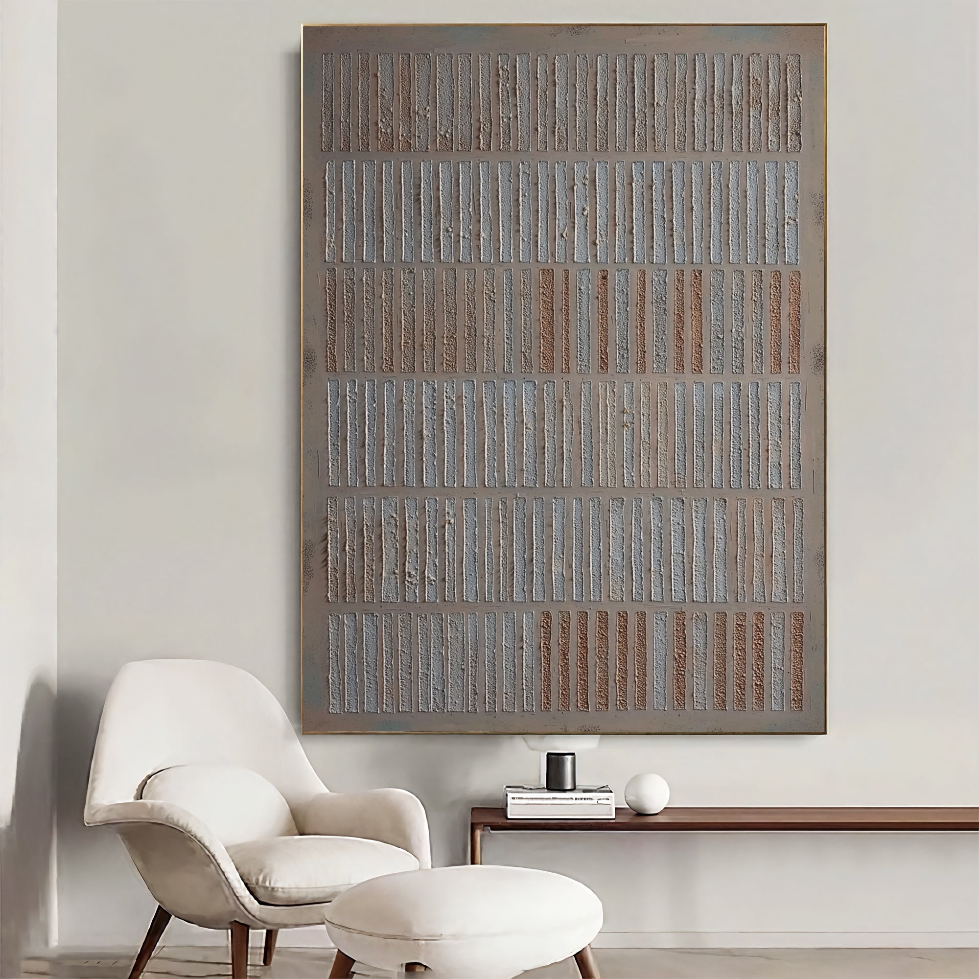 Textured Linear Elegance | Neutral Blend