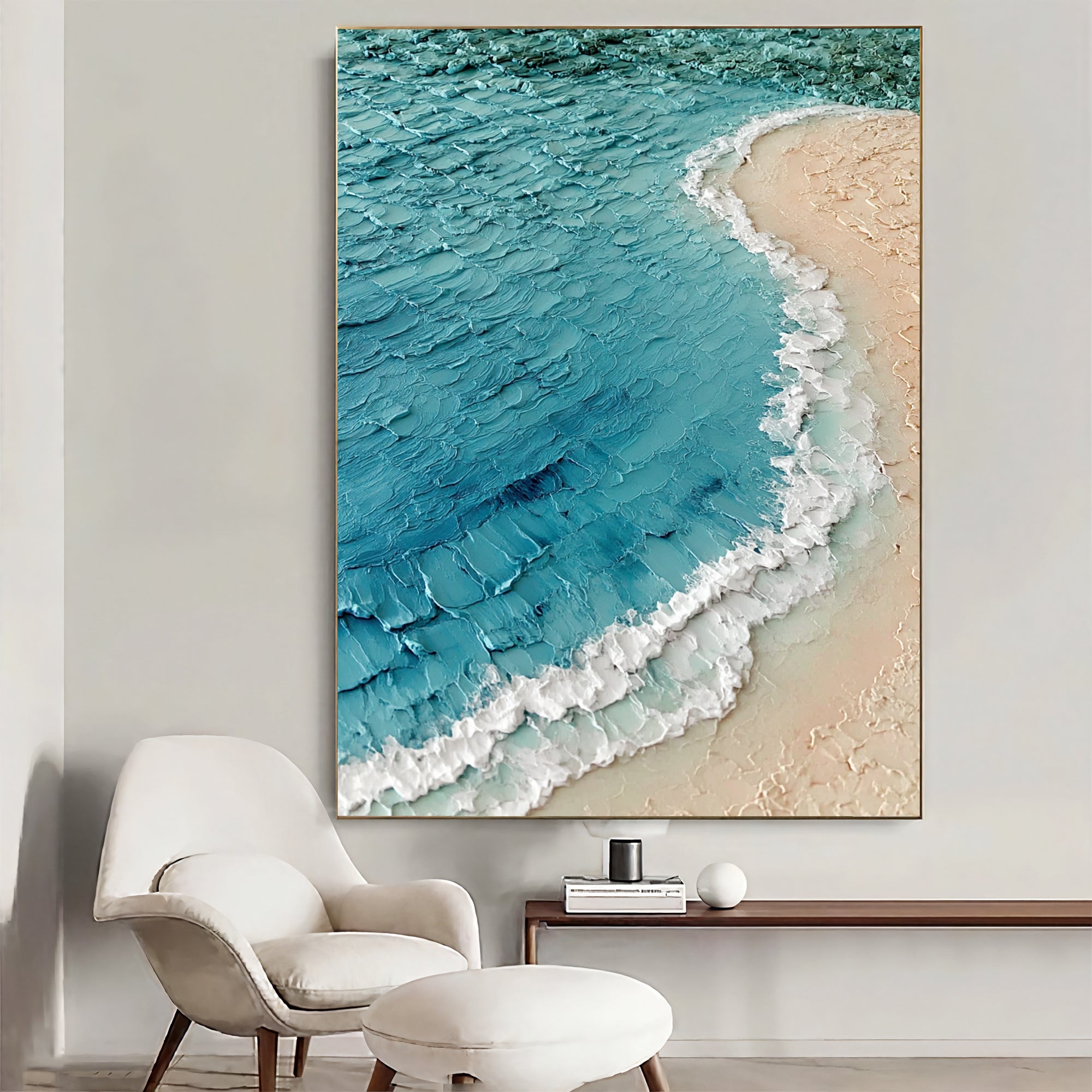 Strukturierte Küstenwelle | Sandiger Strand