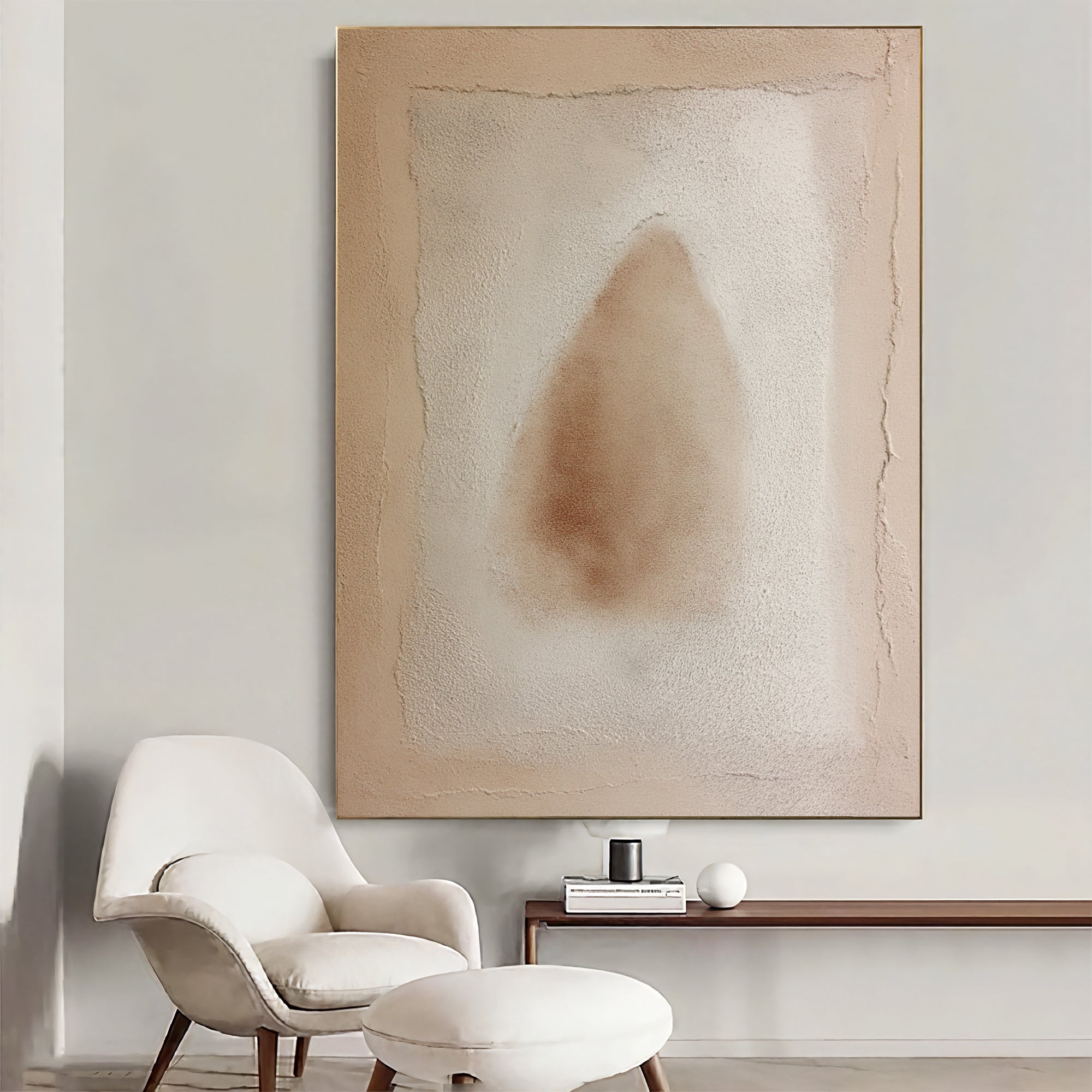 Textured Beige Haze | Earthy Blush