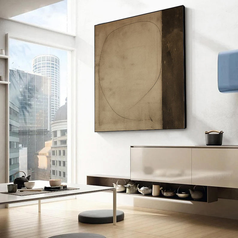 Textured Minimal Curve | Earth Tone