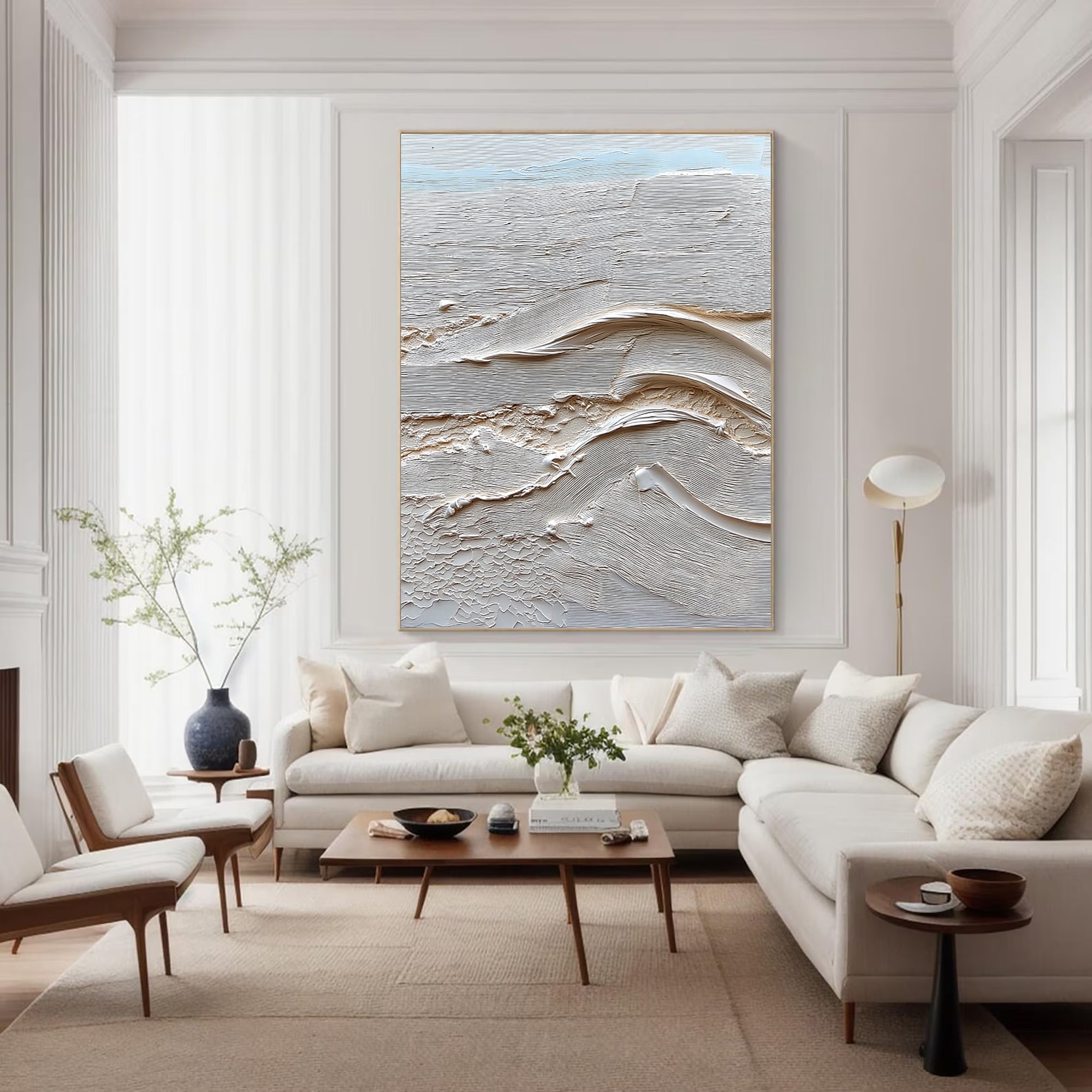 Textured Coastal Opulence | Neutral Wave