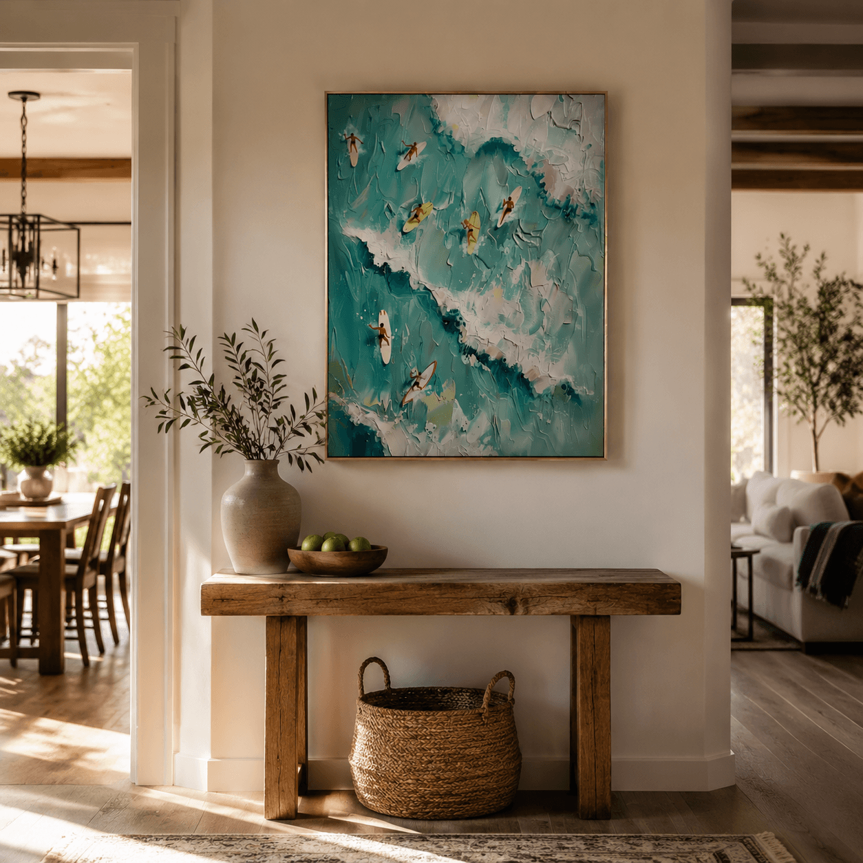 Impressionist Art | Aerial Surf Riders