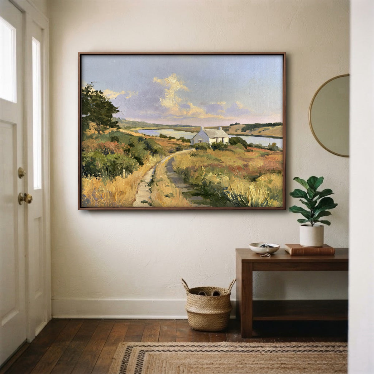 Landscape Art|Estuary Lane Glow
