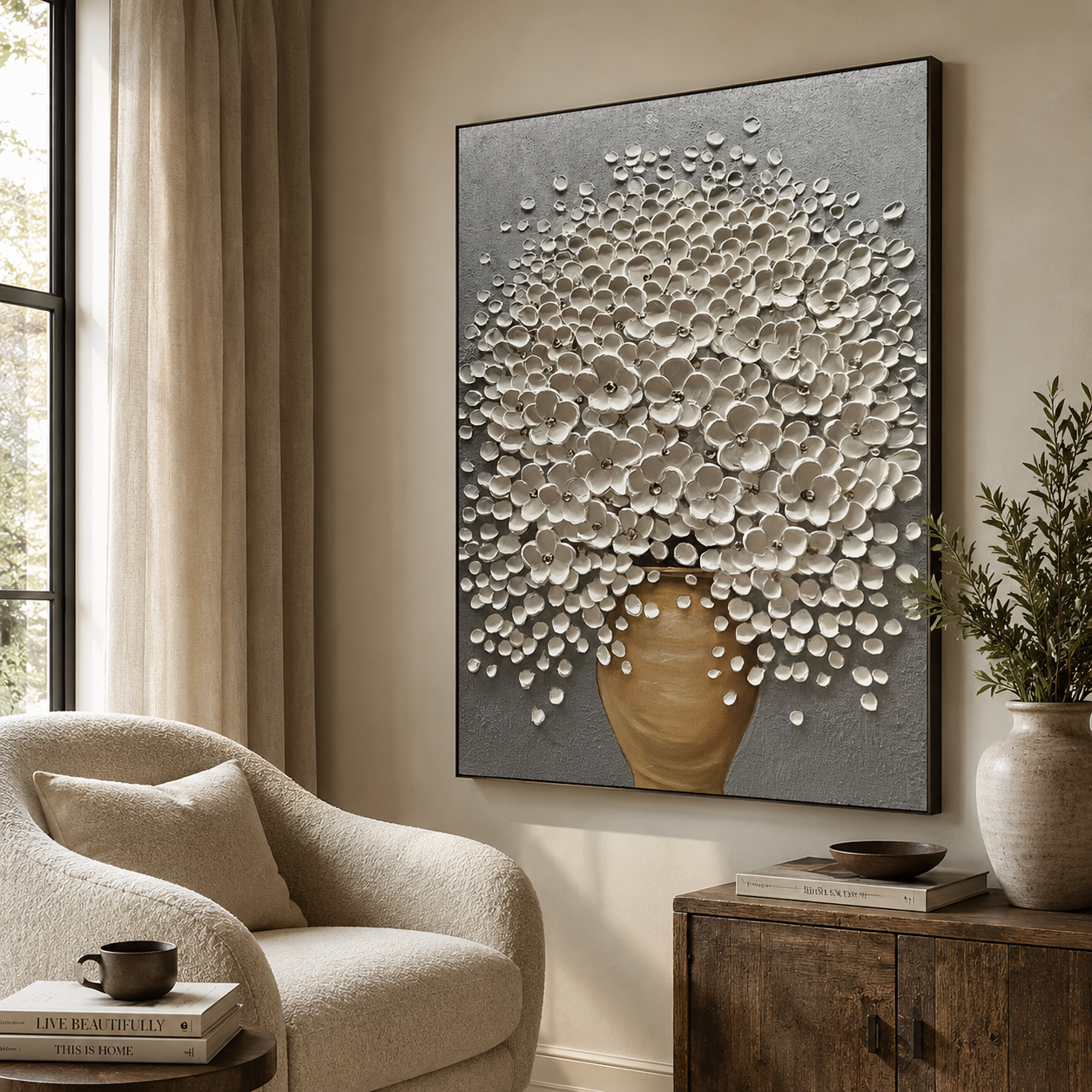 Textured Floral Opulence | Polished Elegance