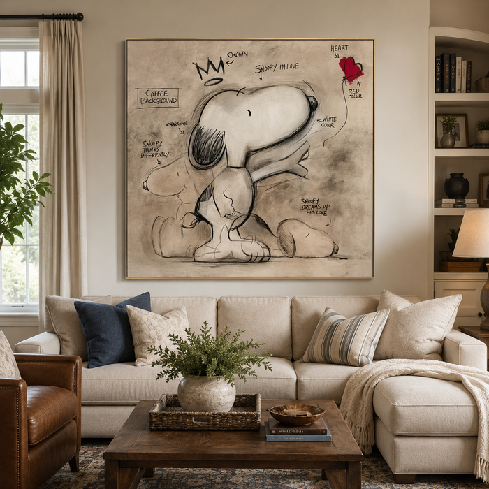 Textured Snoopy Whimsy | Crown Sketch