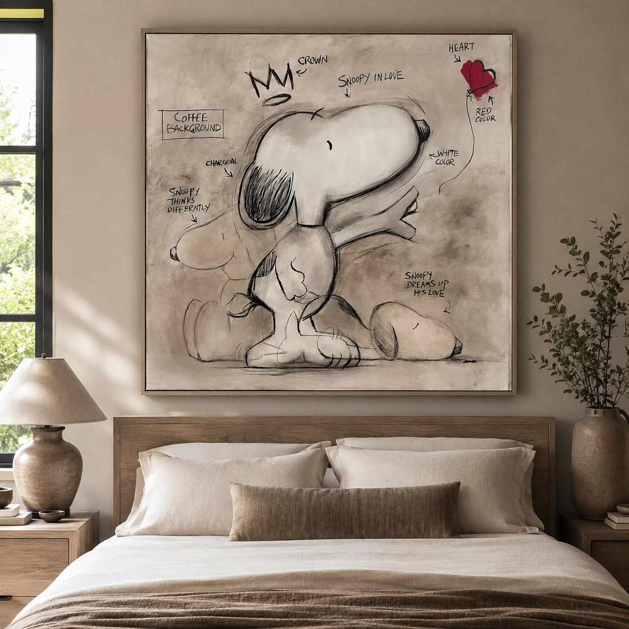 Textured Snoopy Whimsy | Crown Sketch