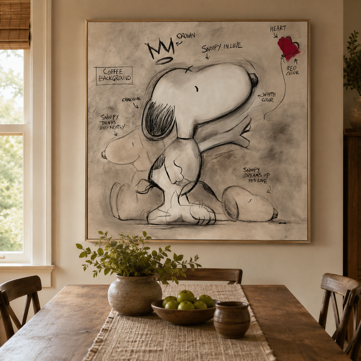 Textured Snoopy Whimsy | Crown Sketch