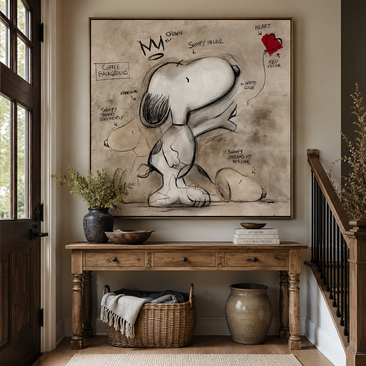 Textured Snoopy Whimsy | Crown Sketch