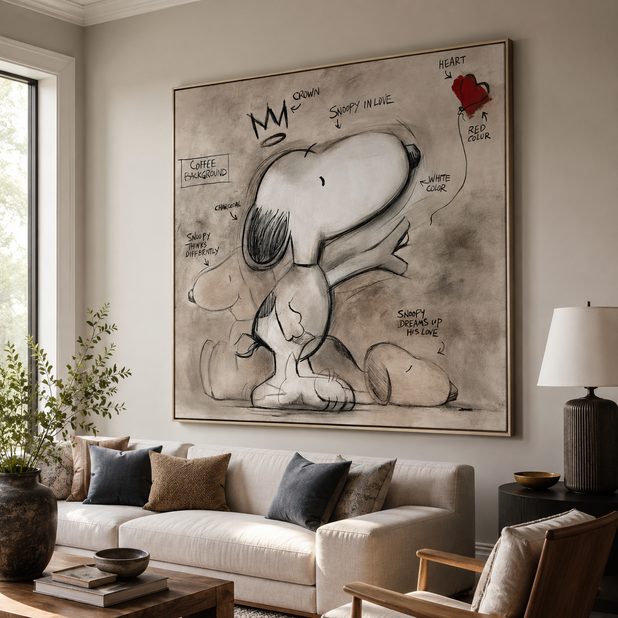 Textured Snoopy Whimsy | Crown Sketch