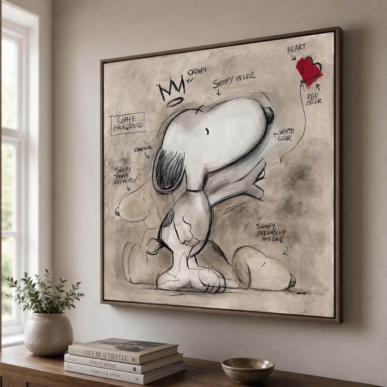 Textured Snoopy Whimsy | Crown Sketch