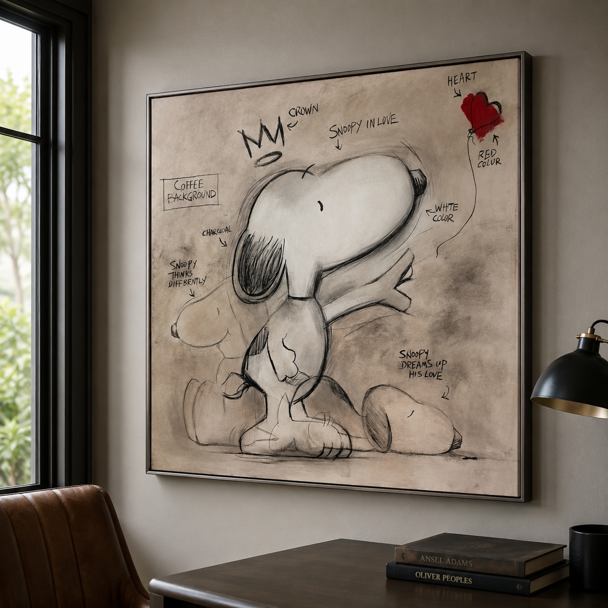 Textured Snoopy Whimsy | Crown Sketch
