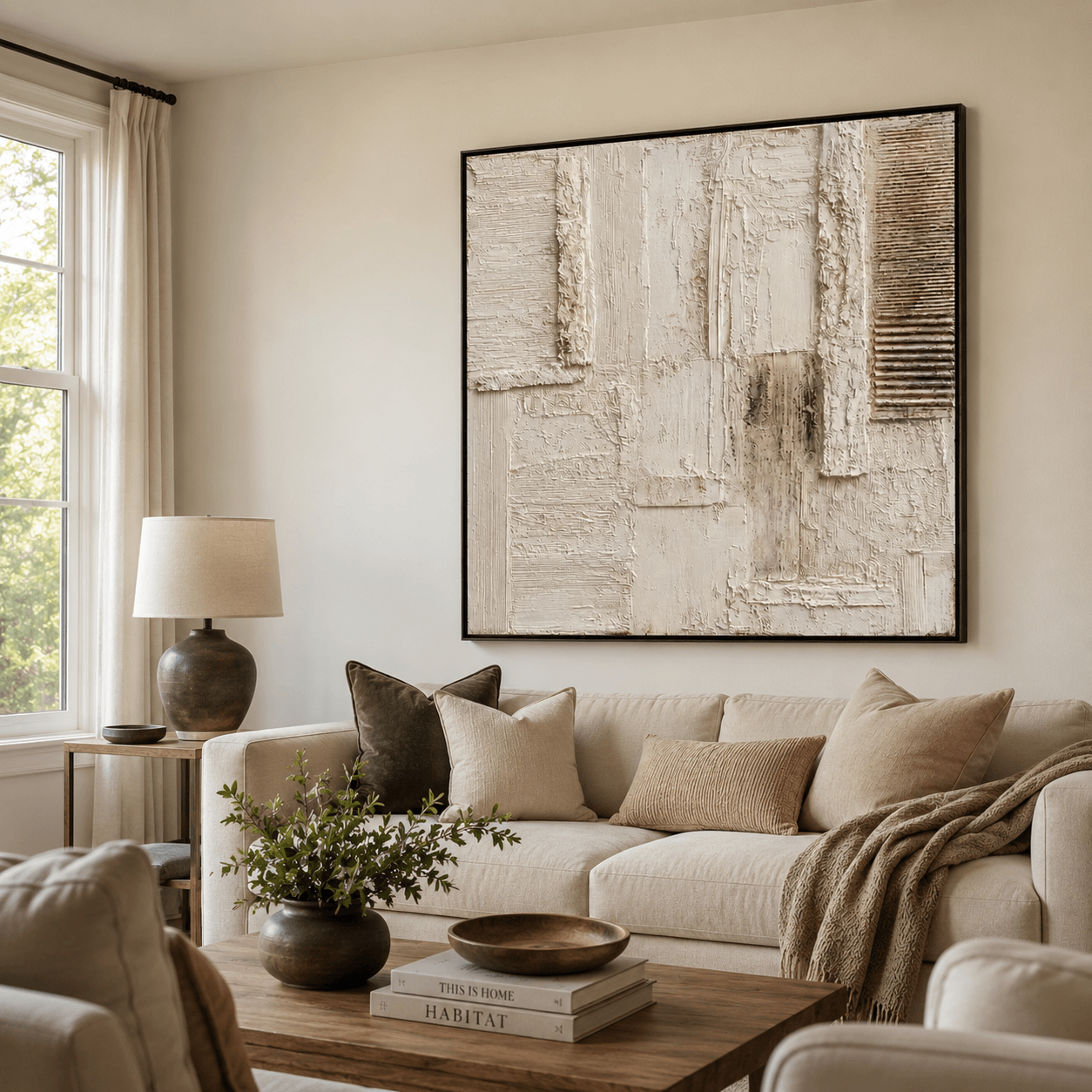 Warm-Tone Textured Art | Sophisticated Calm