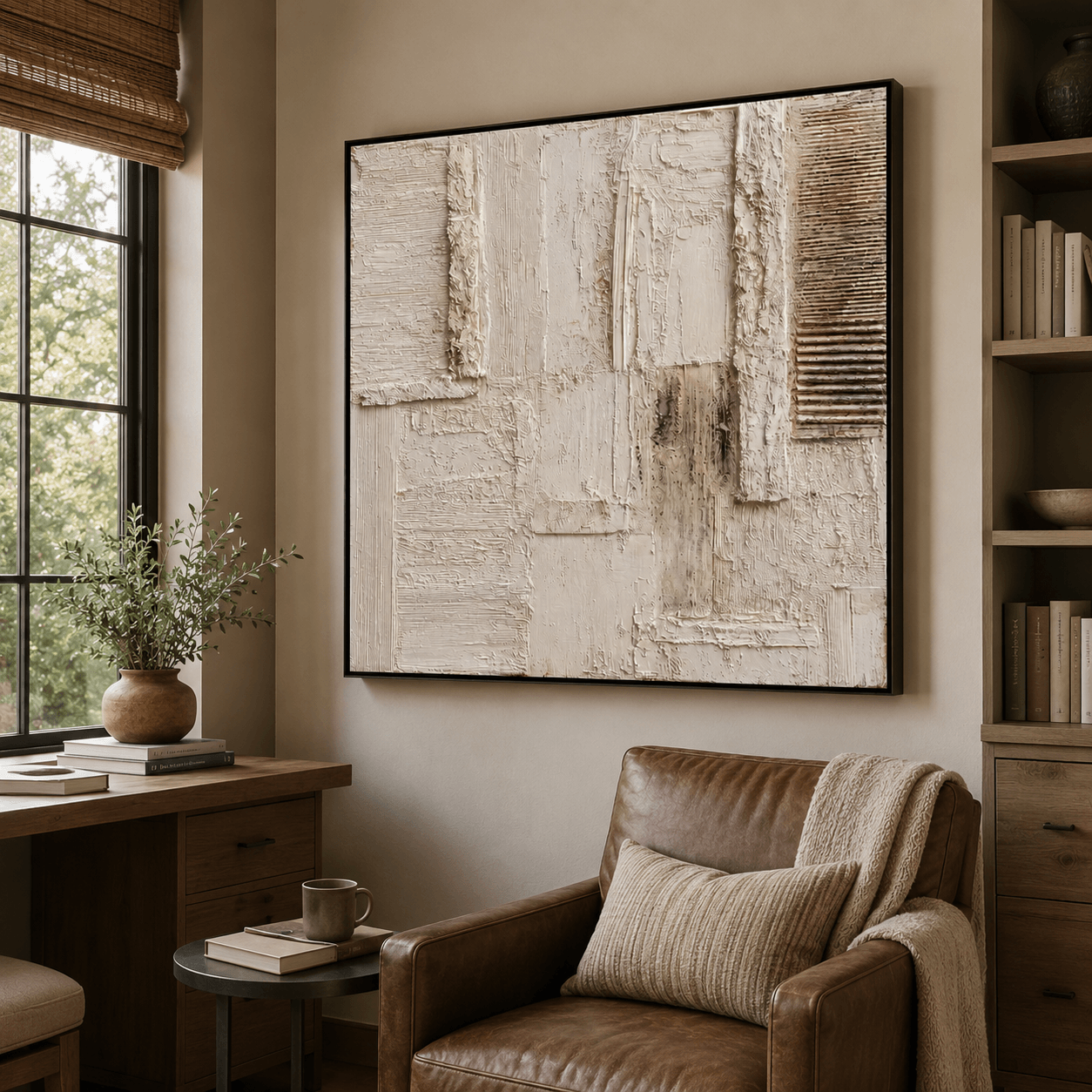 Warm-Tone Textured Art | Sophisticated Calm